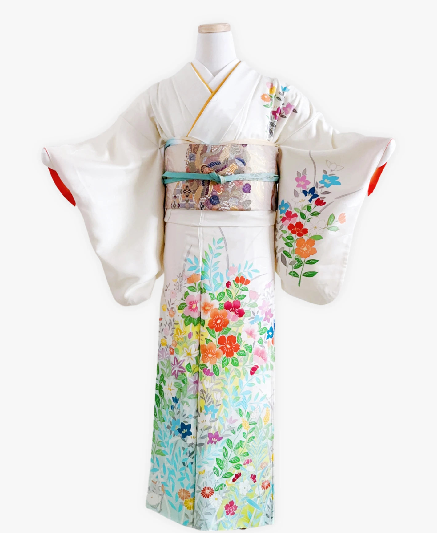 Shell White Floral Houmongi - Image 1