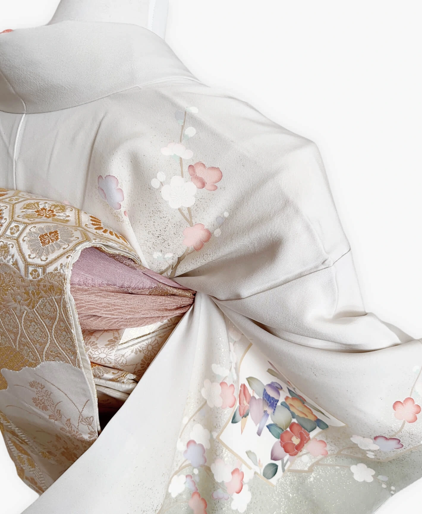 Willow Green Plum Houmongi - Image 4