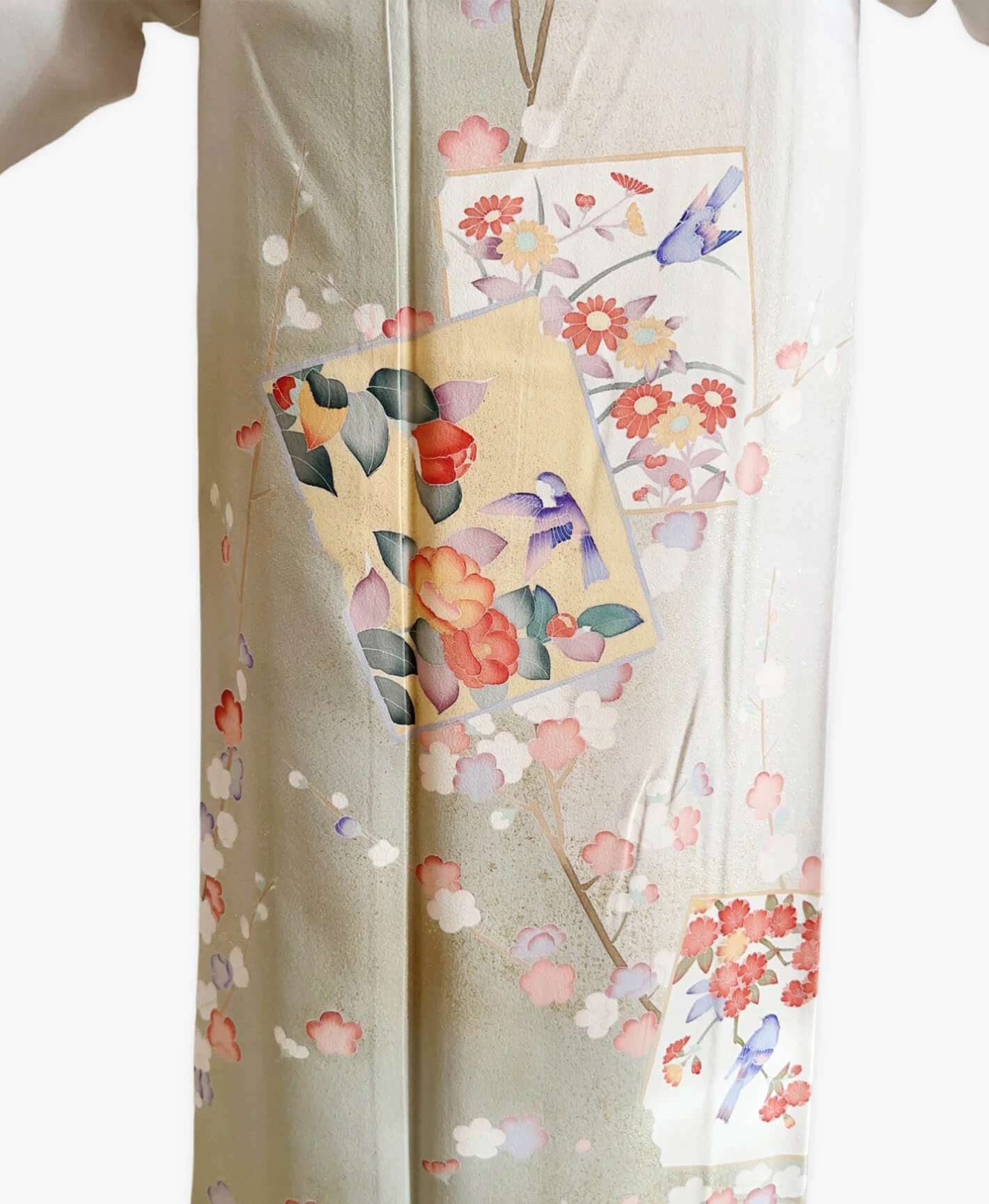 Willow Green Plum Houmongi - Image 5