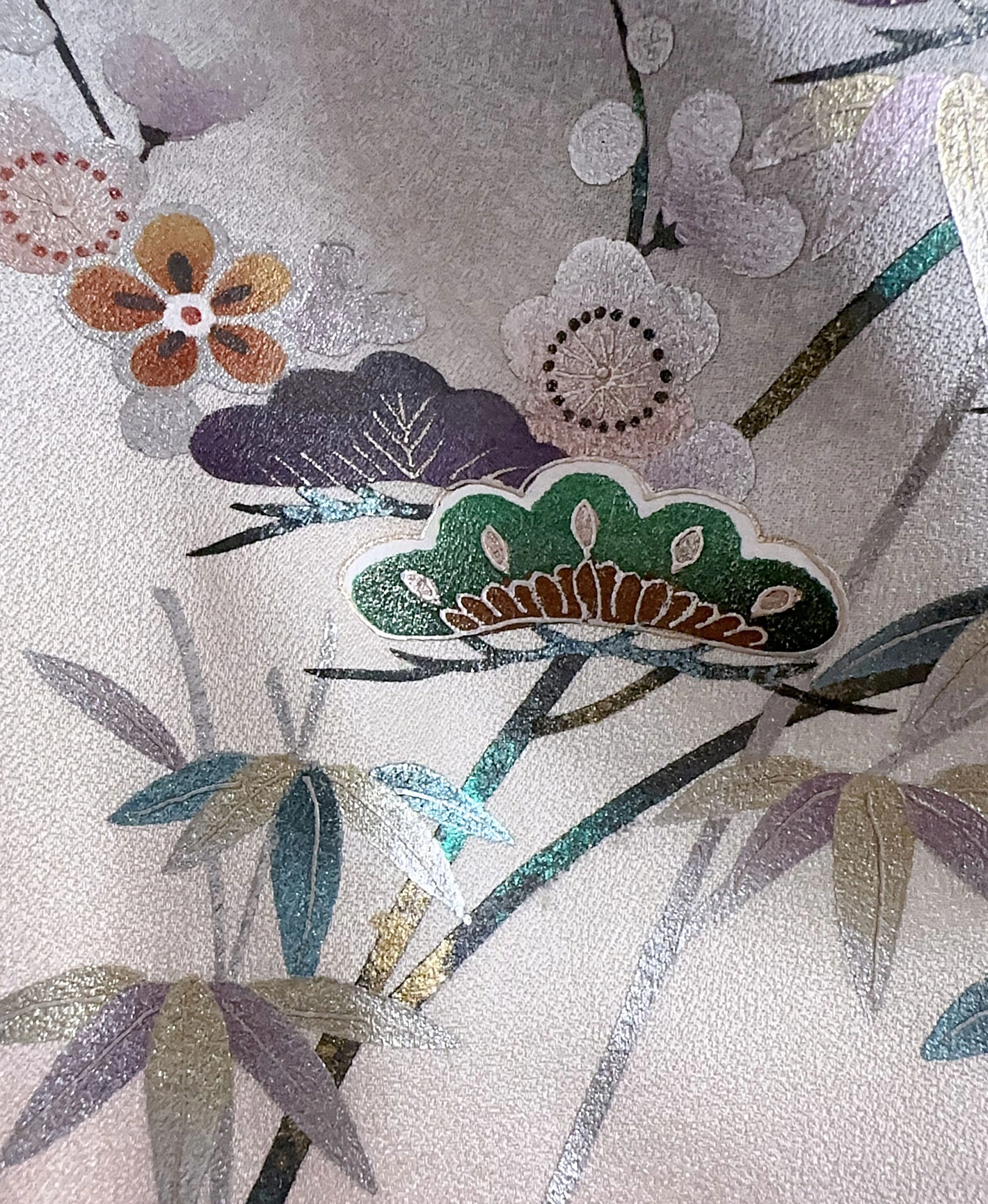 Gray Pine & Plum Houmongi - Image 7