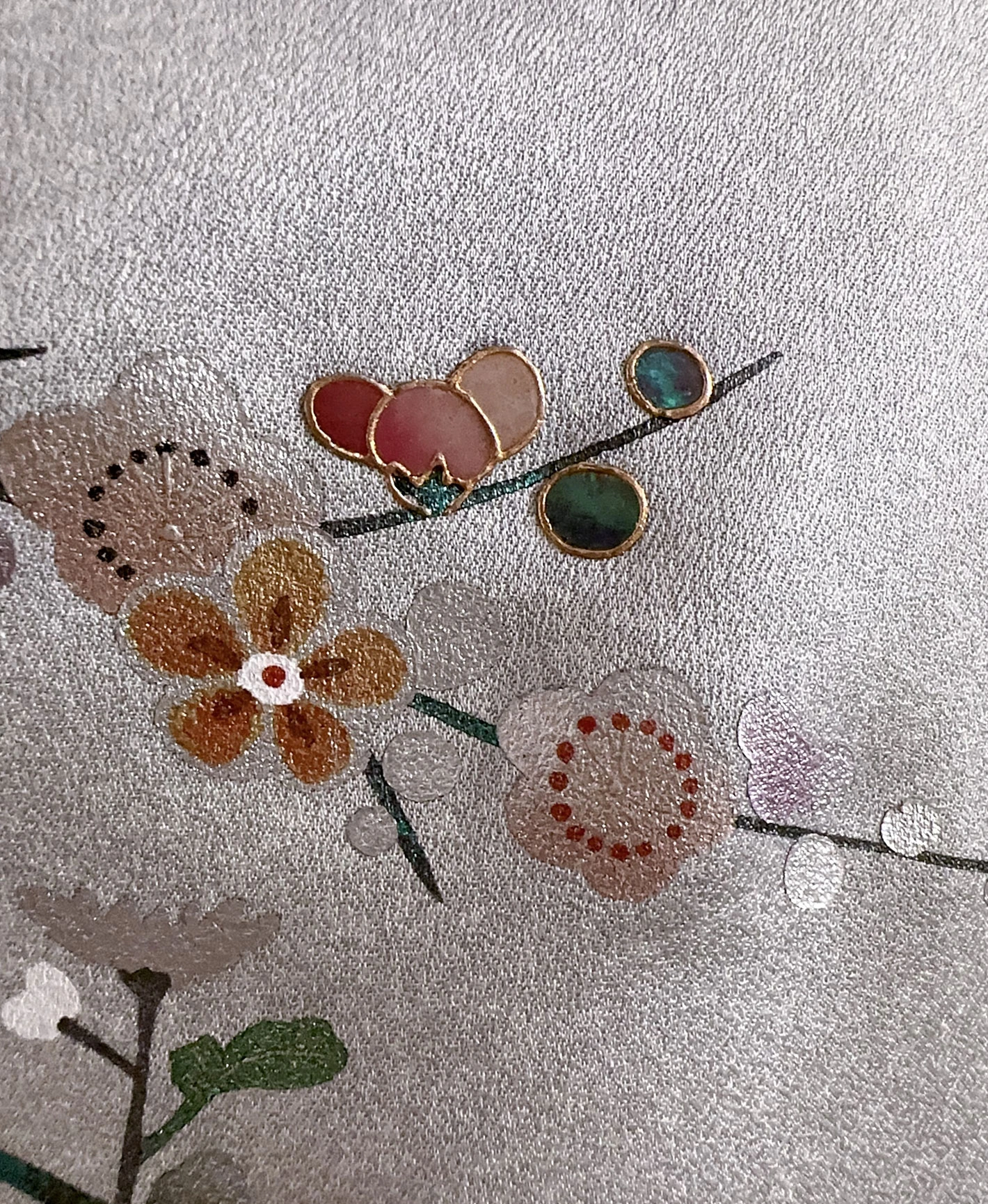 Gray Pine & Plum Houmongi - Image 8