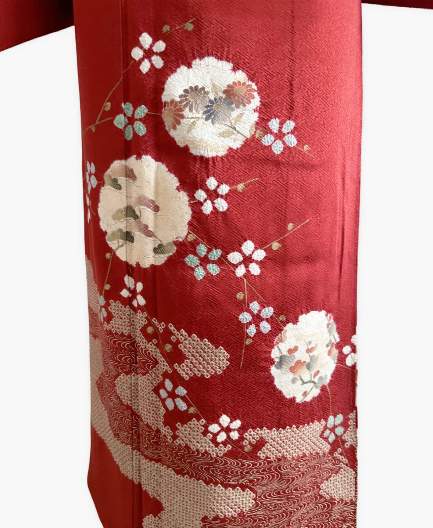 Madder Red Snowflake Houmongi - Image 5