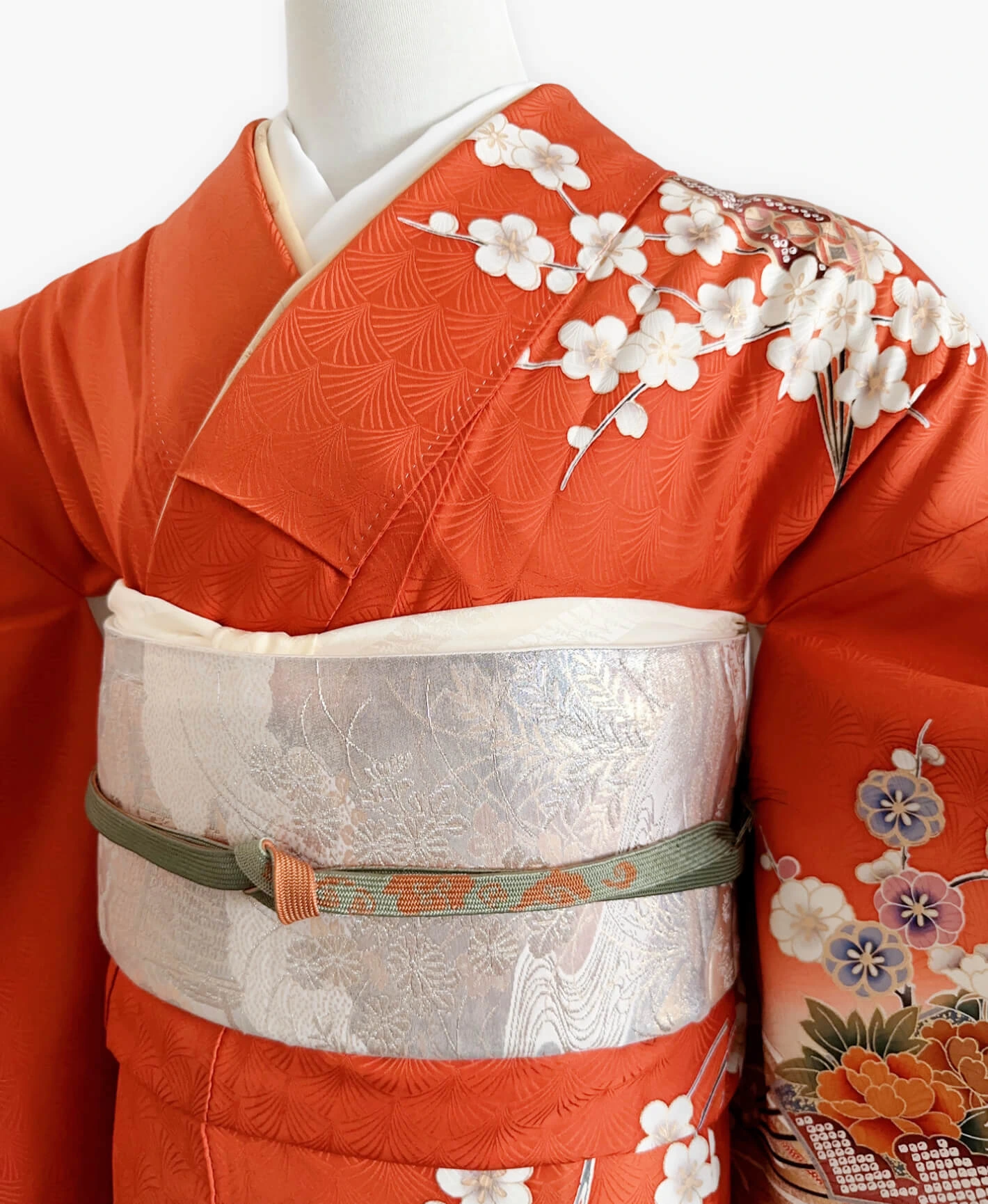 Persimmon Butterfly Houmongi - Image 3