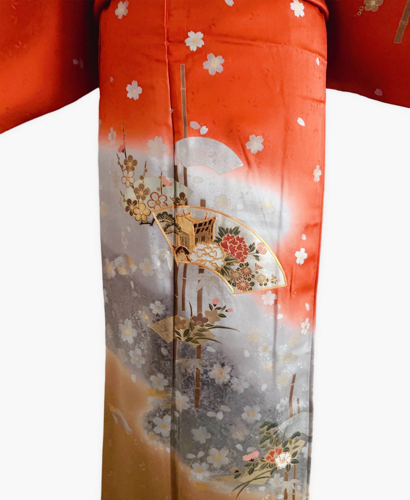 Orange Peony Houmongi - Image 5