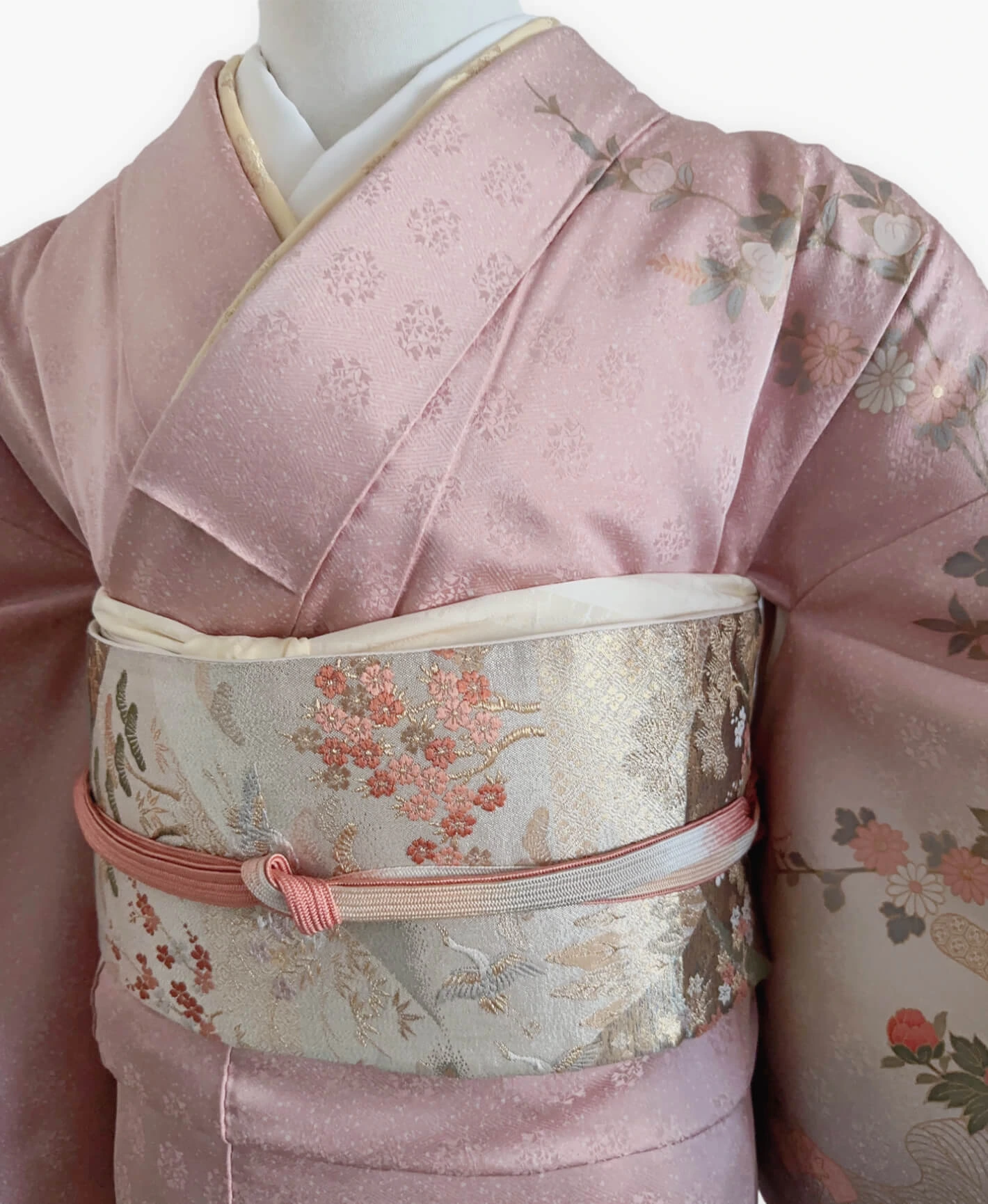 Dusty Pink Carriage Houmongi - Image 3