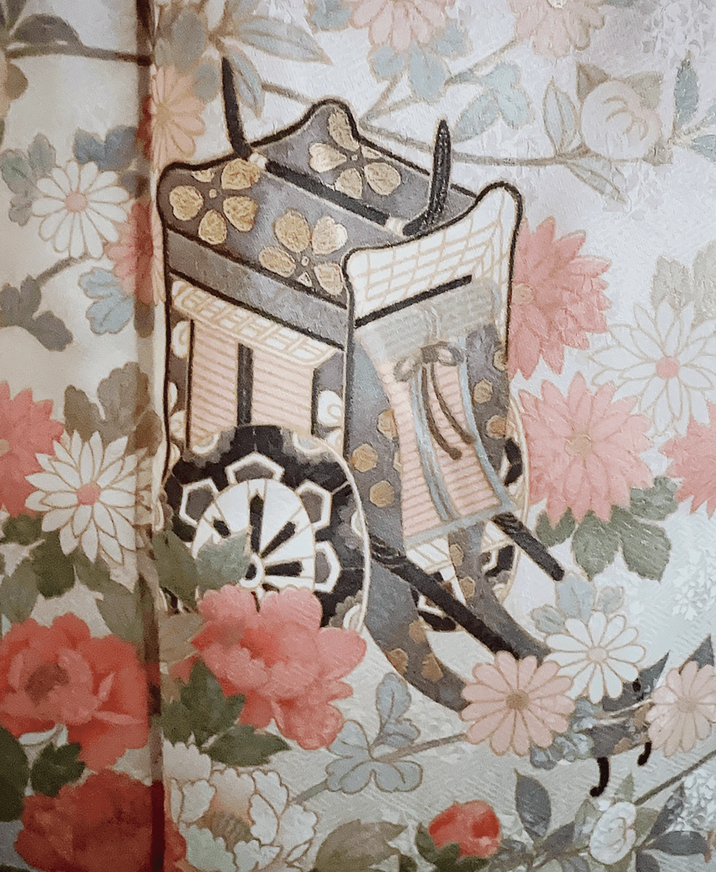 Dusty Pink Carriage Houmongi - Image 6