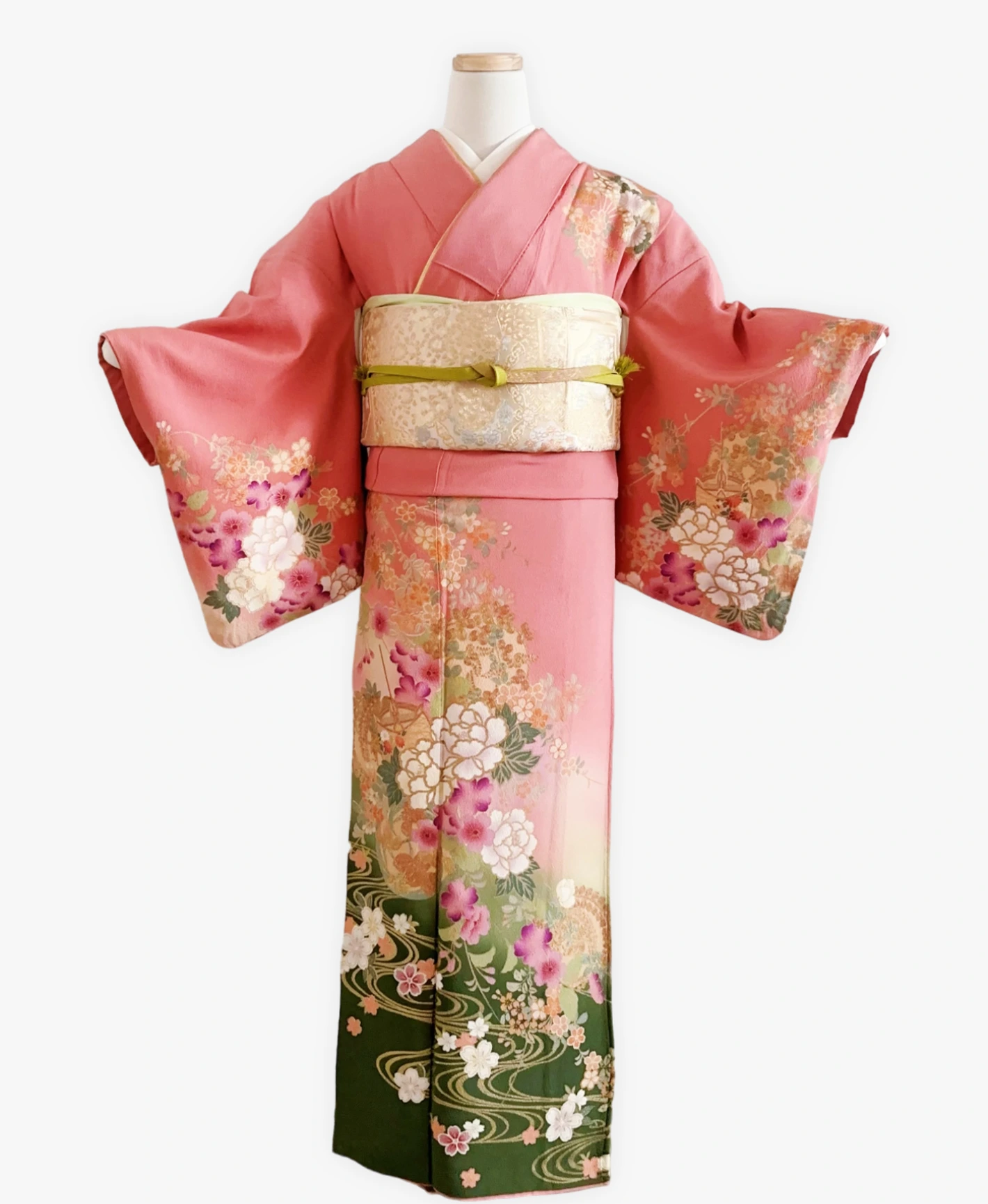 Pink Peony Houmongi - Image 1