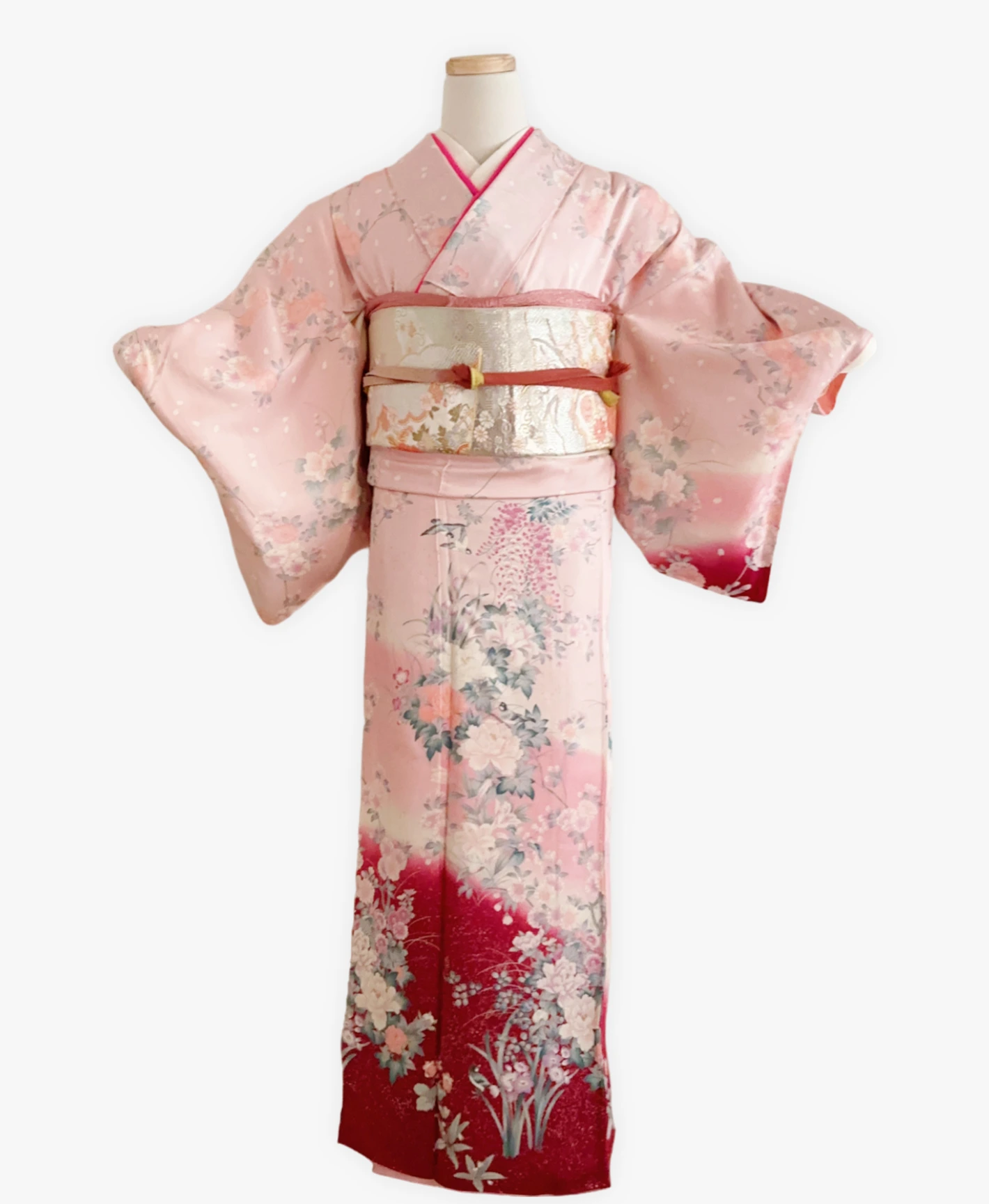 Rainbow Floral Houmongi - Image 1