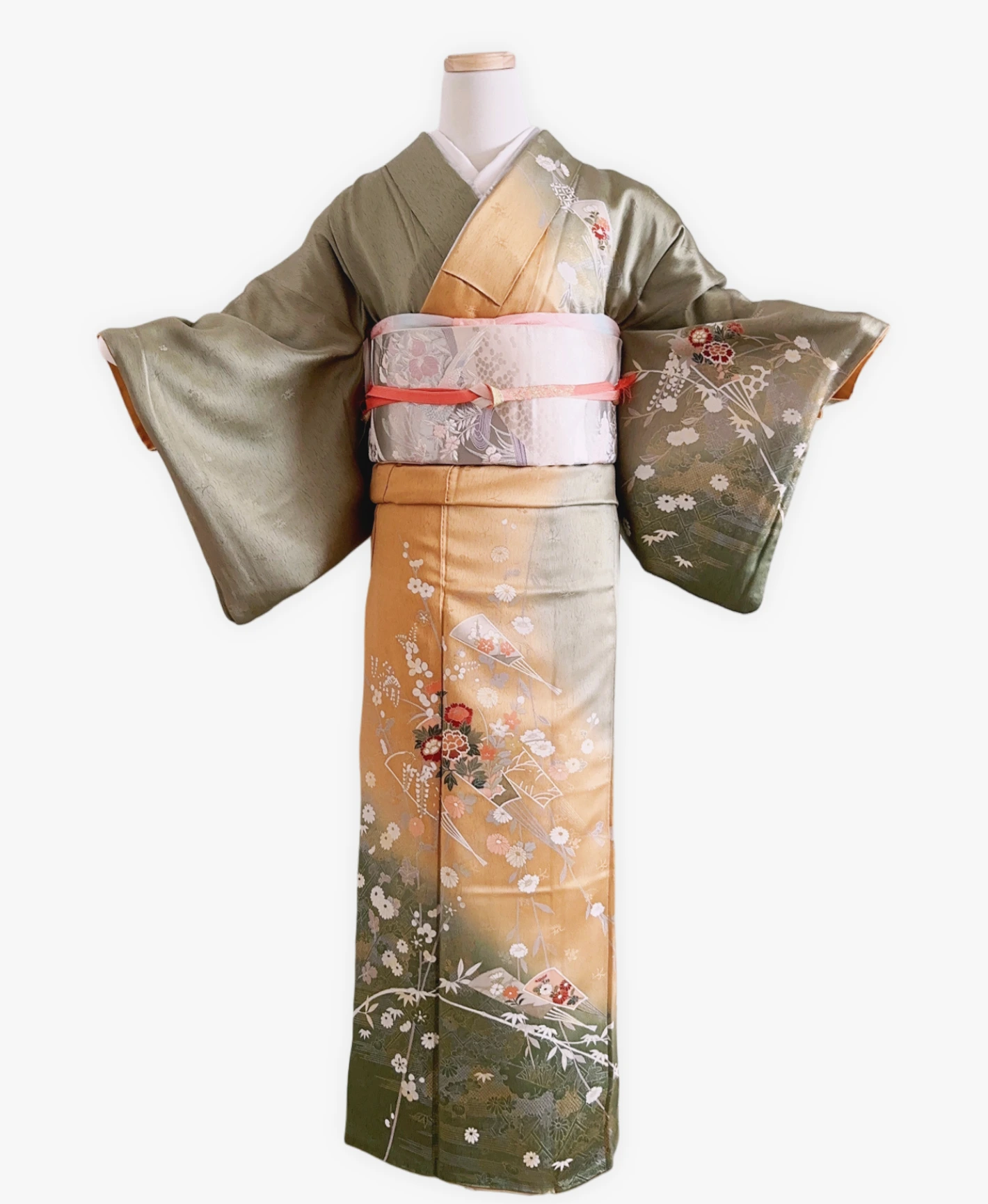 Olive Peony Houmongi - Image 1