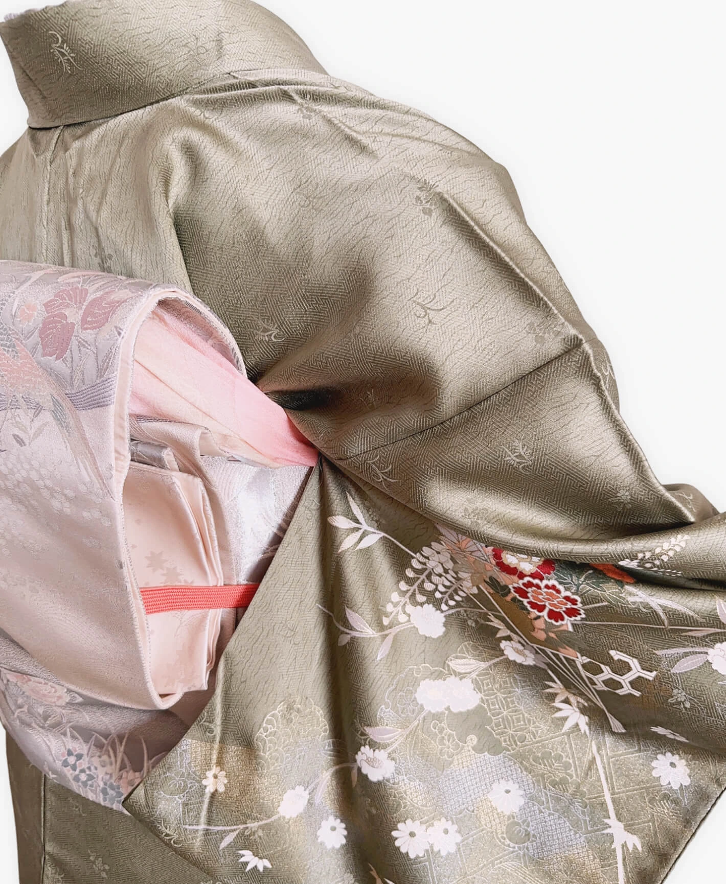 Olive Peony Houmongi - Image 4