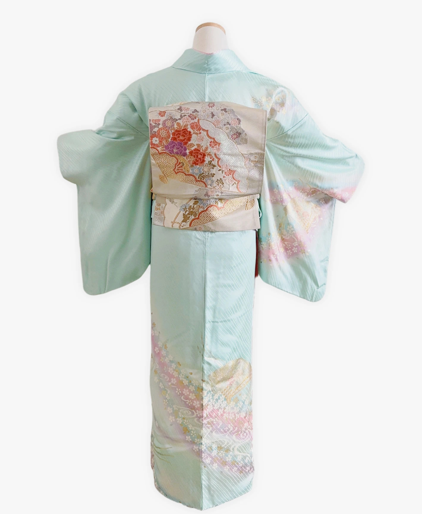 Light Blue Cherry Houmongi - Image 2