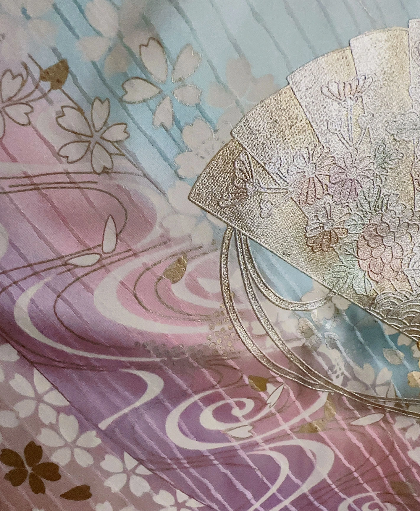 Light Blue Cherry Houmongi - Image 7