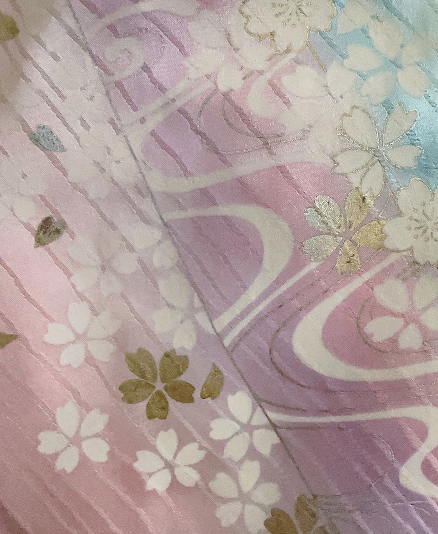 Light Blue Cherry Houmongi - Image 8