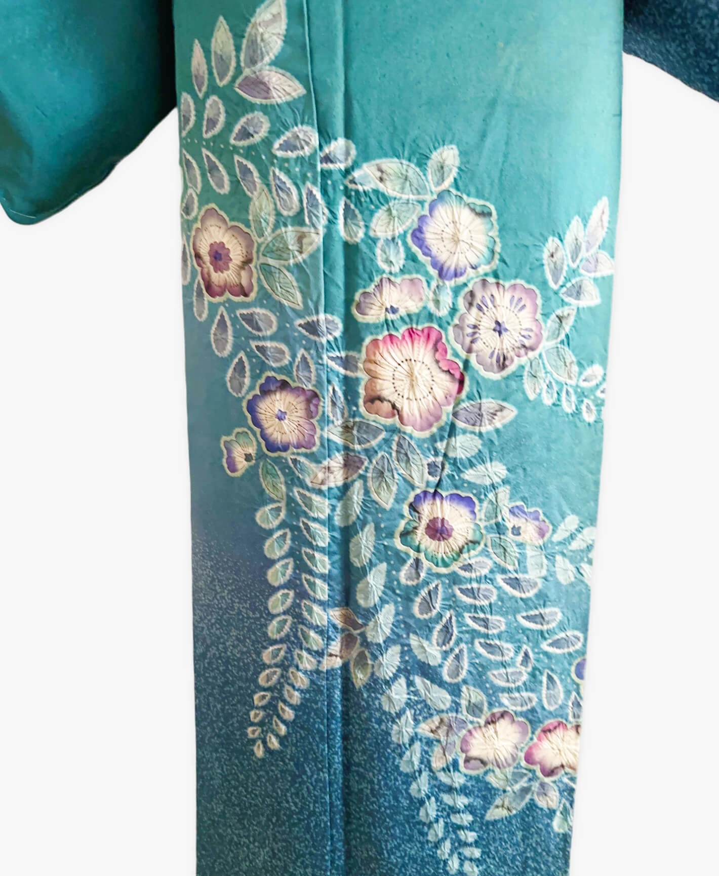 Teal Floral Houmongi - Image 5