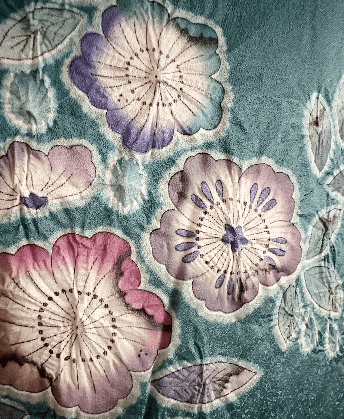 Teal Floral Houmongi - Image 6