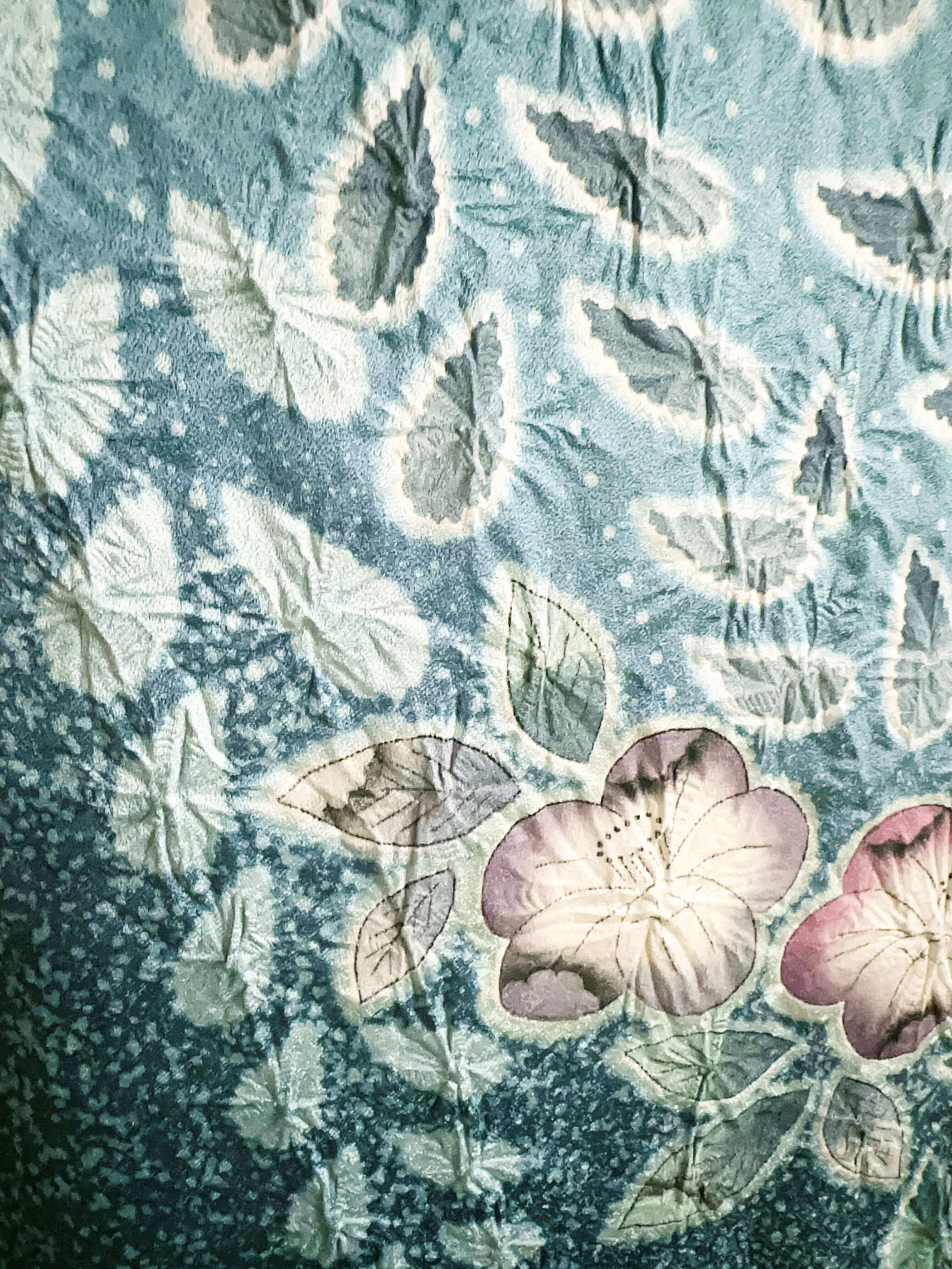 Teal Floral Houmongi - Image 7