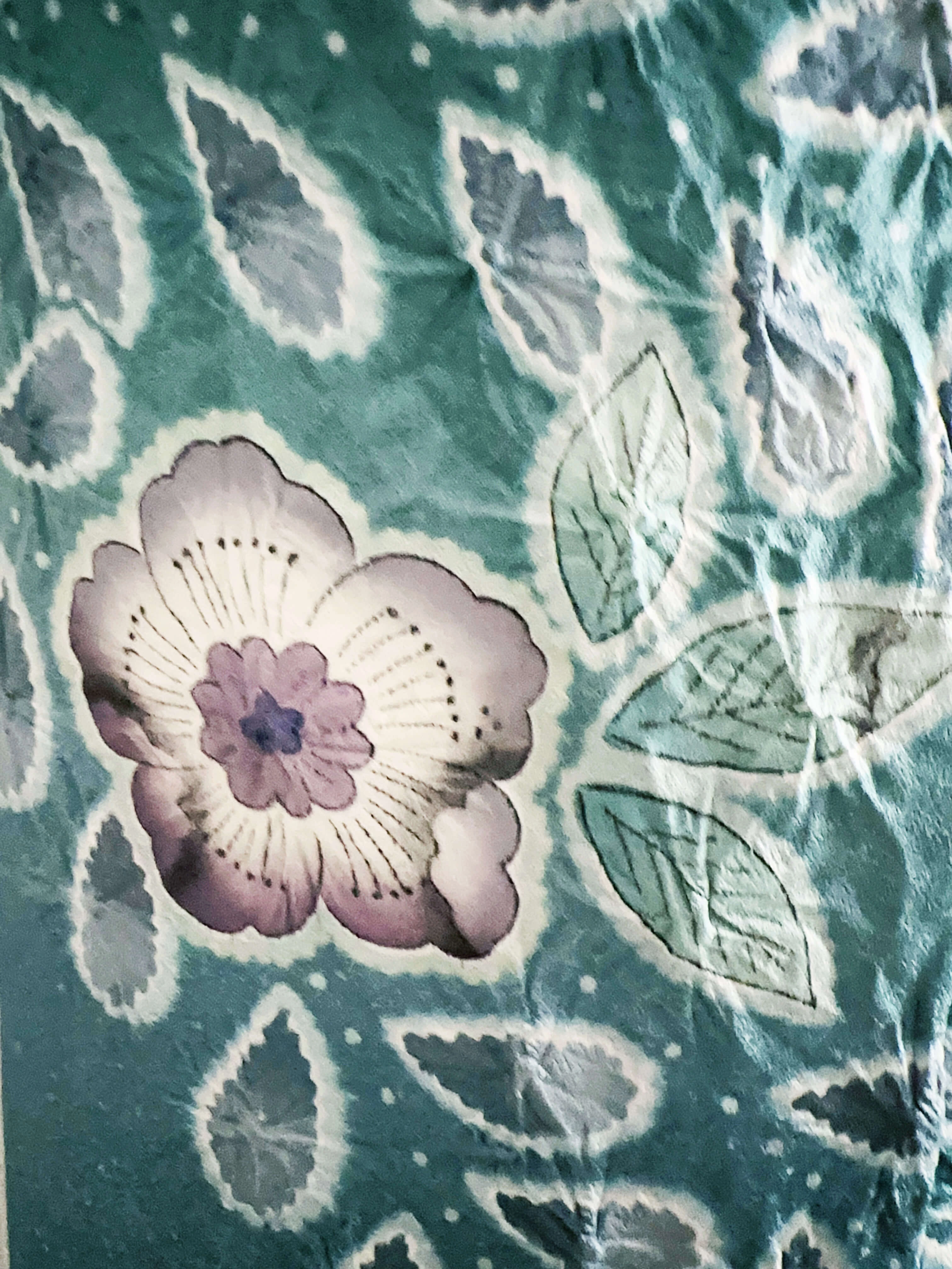 Teal Floral Houmongi - Image 8