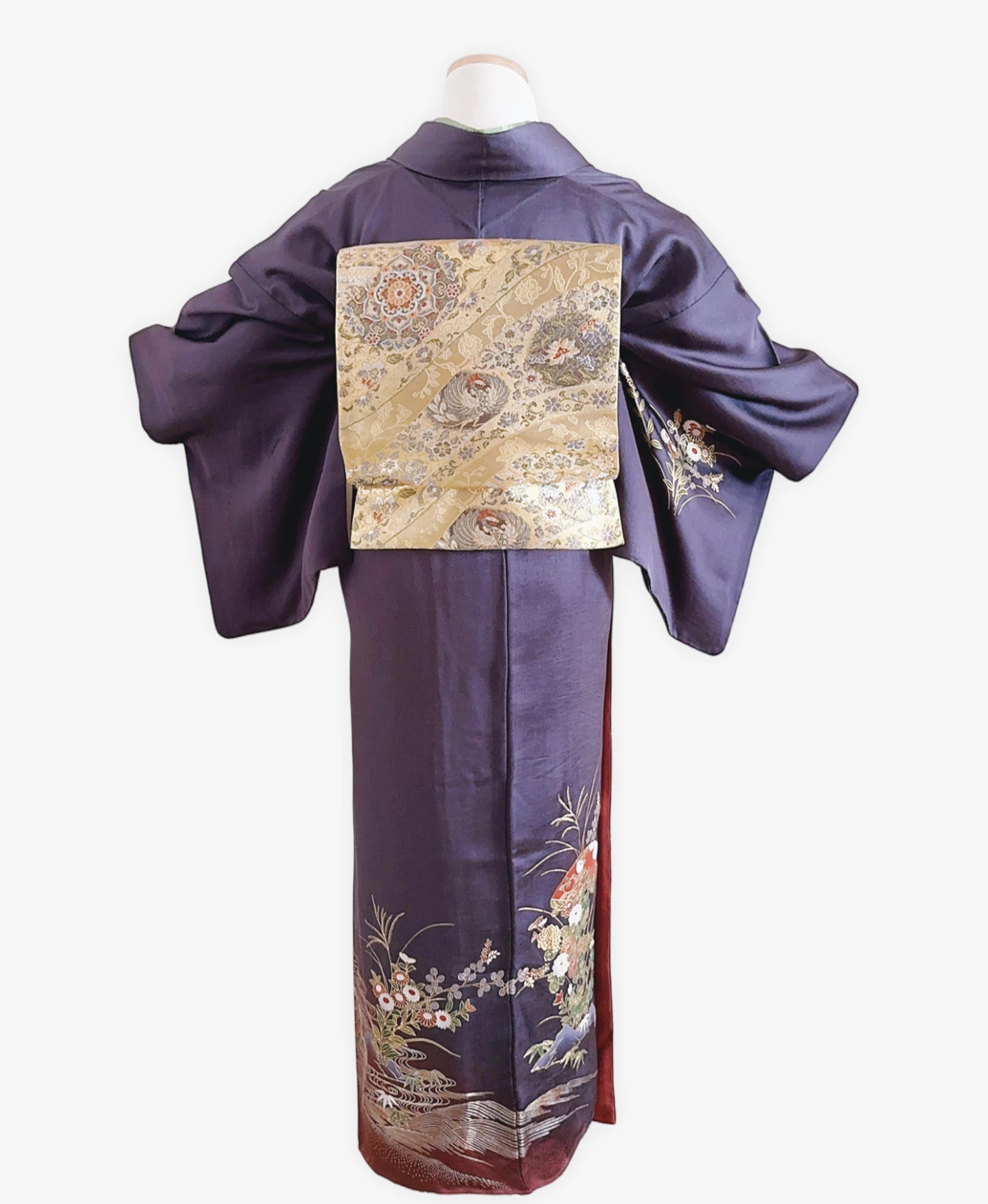 Dark Purple Wave Houmongi - Image 2