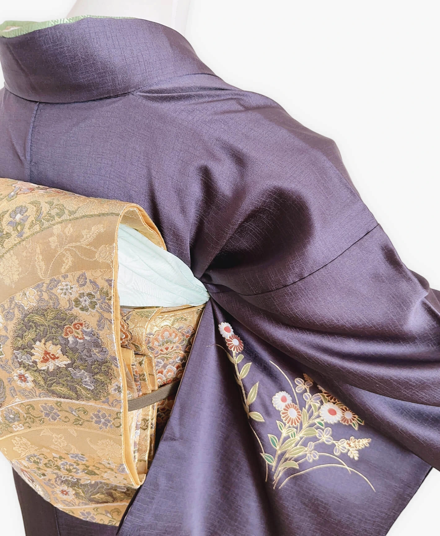 Dark Purple Wave Houmongi - Image 4