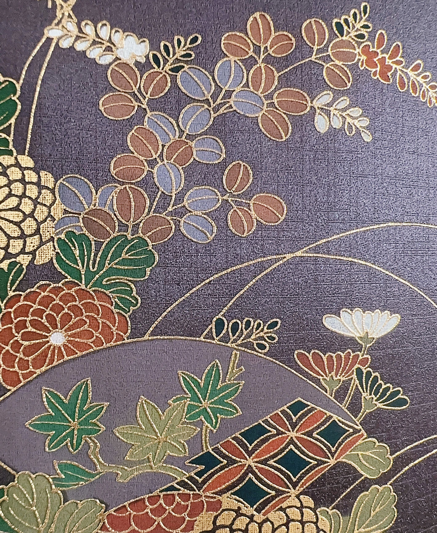 Dark Purple Wave Houmongi - Image 7