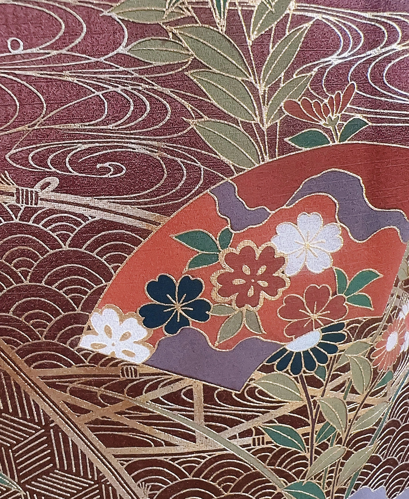 Dark Purple Wave Houmongi - Image 8