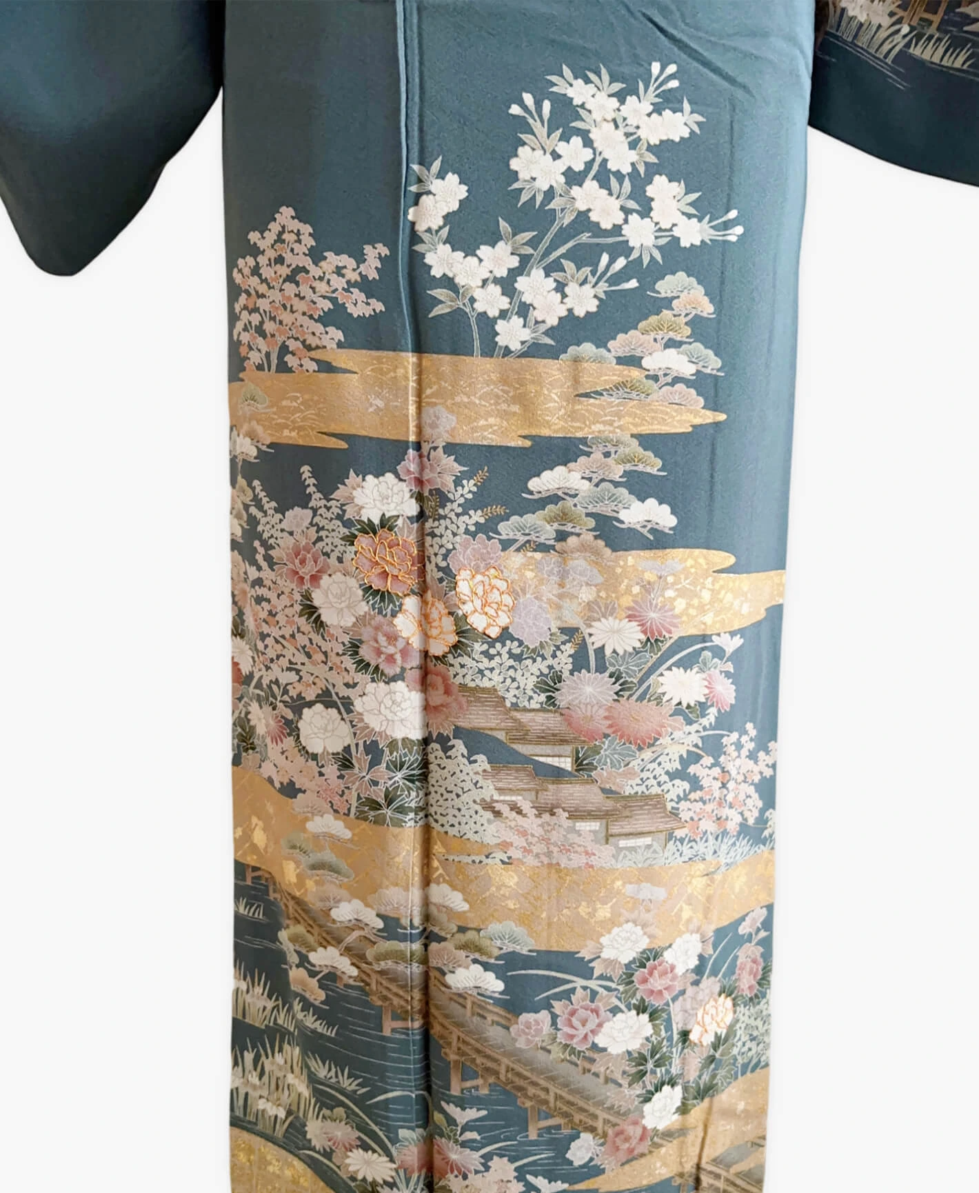 Indigo Peony Houmongi - Image 5