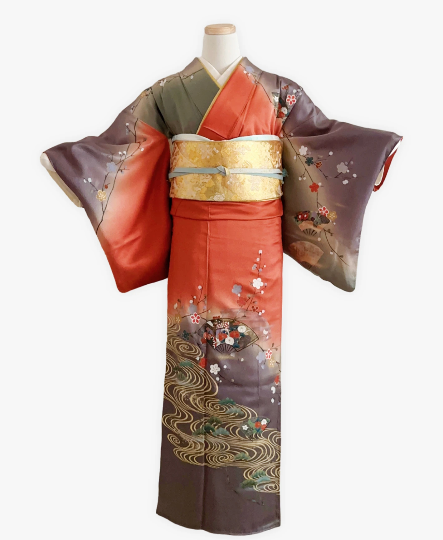 Sienna Flower Cart Houmongi - Image 1