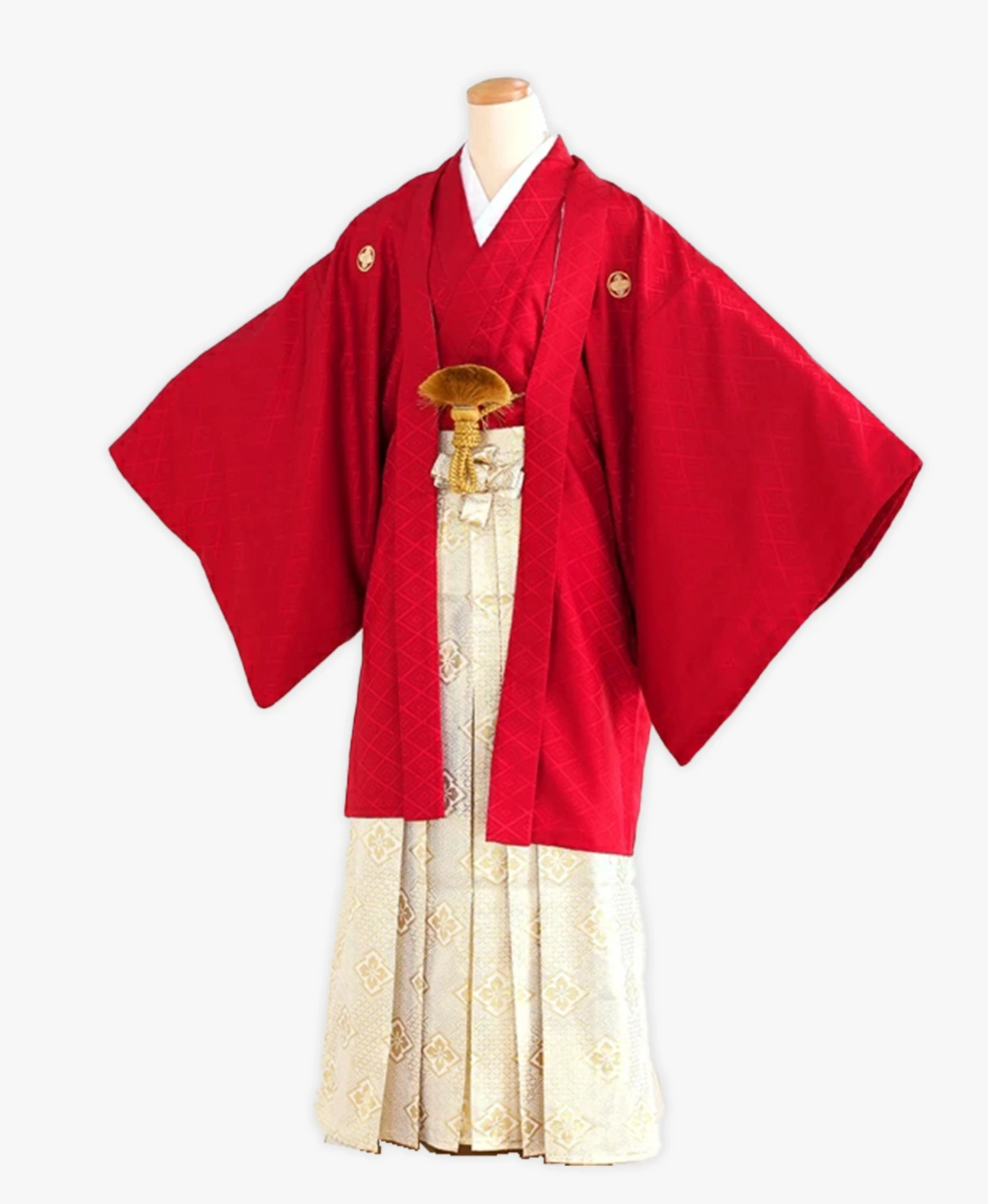 Red Textured Men's Formal