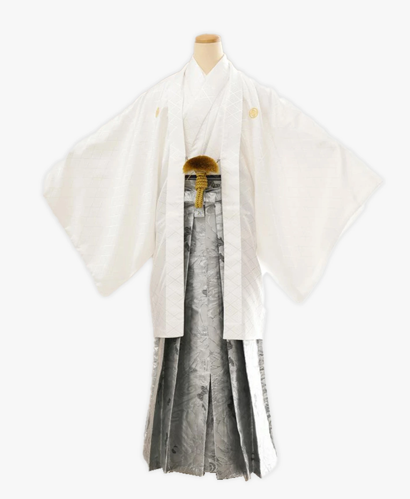 White Textured Men's Formal