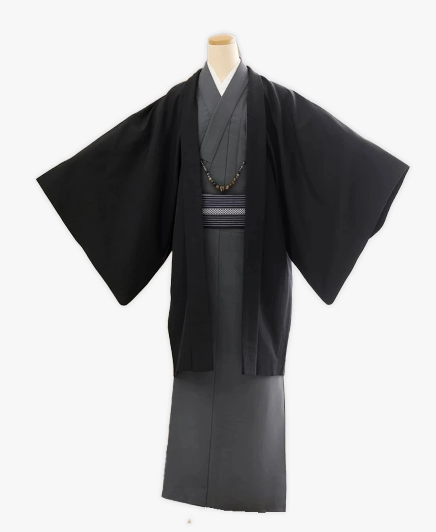 Brown Checkered Men's Kimono - Image 1