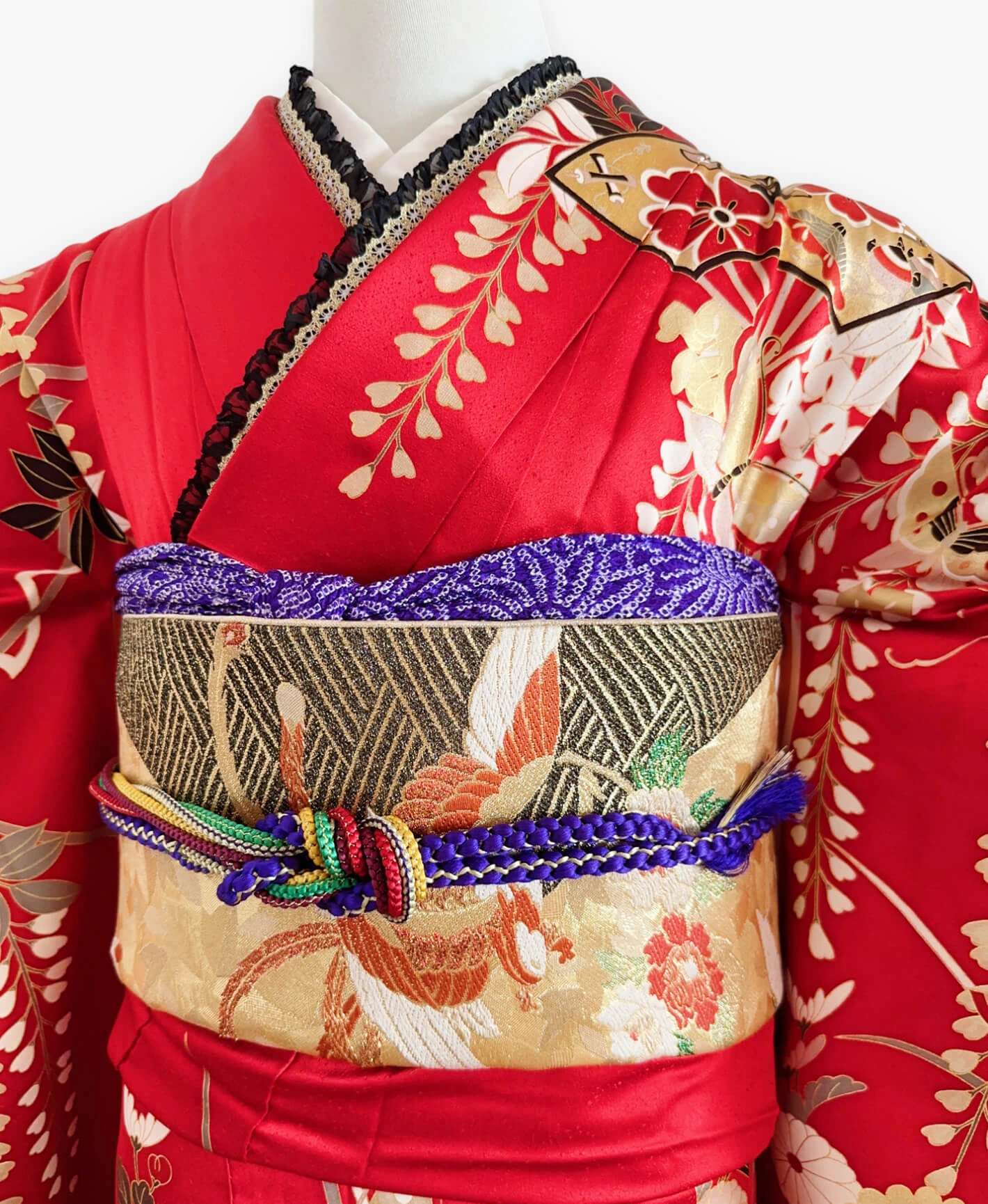 Red Phoenix Butterfly Furisode - Image 3