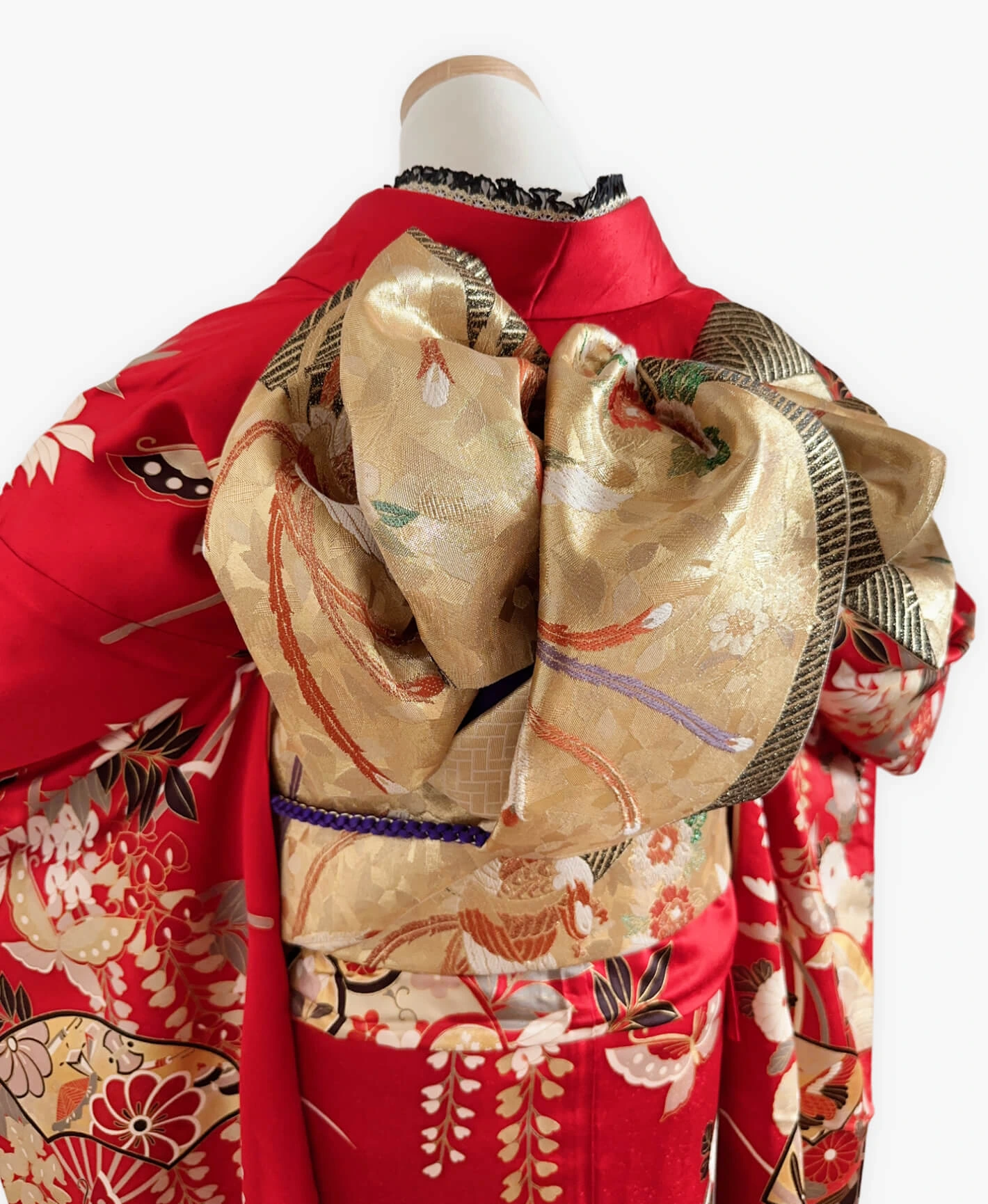 Red Phoenix Butterfly Furisode - Image 4