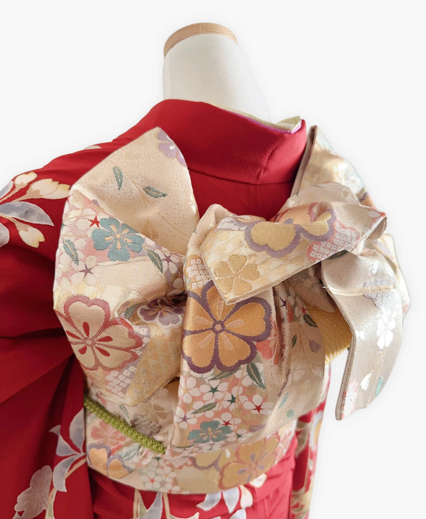 Vermilion Weeping Sakura Furisode - Image 4