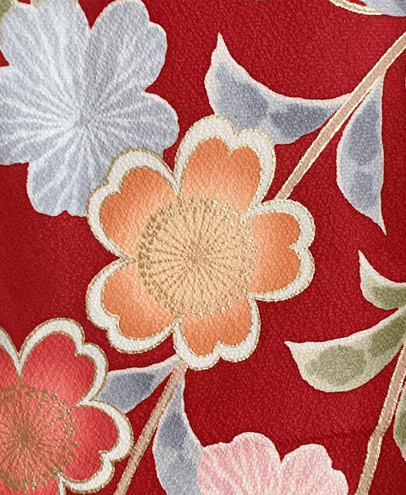 Vermilion Weeping Sakura Furisode - Image 6