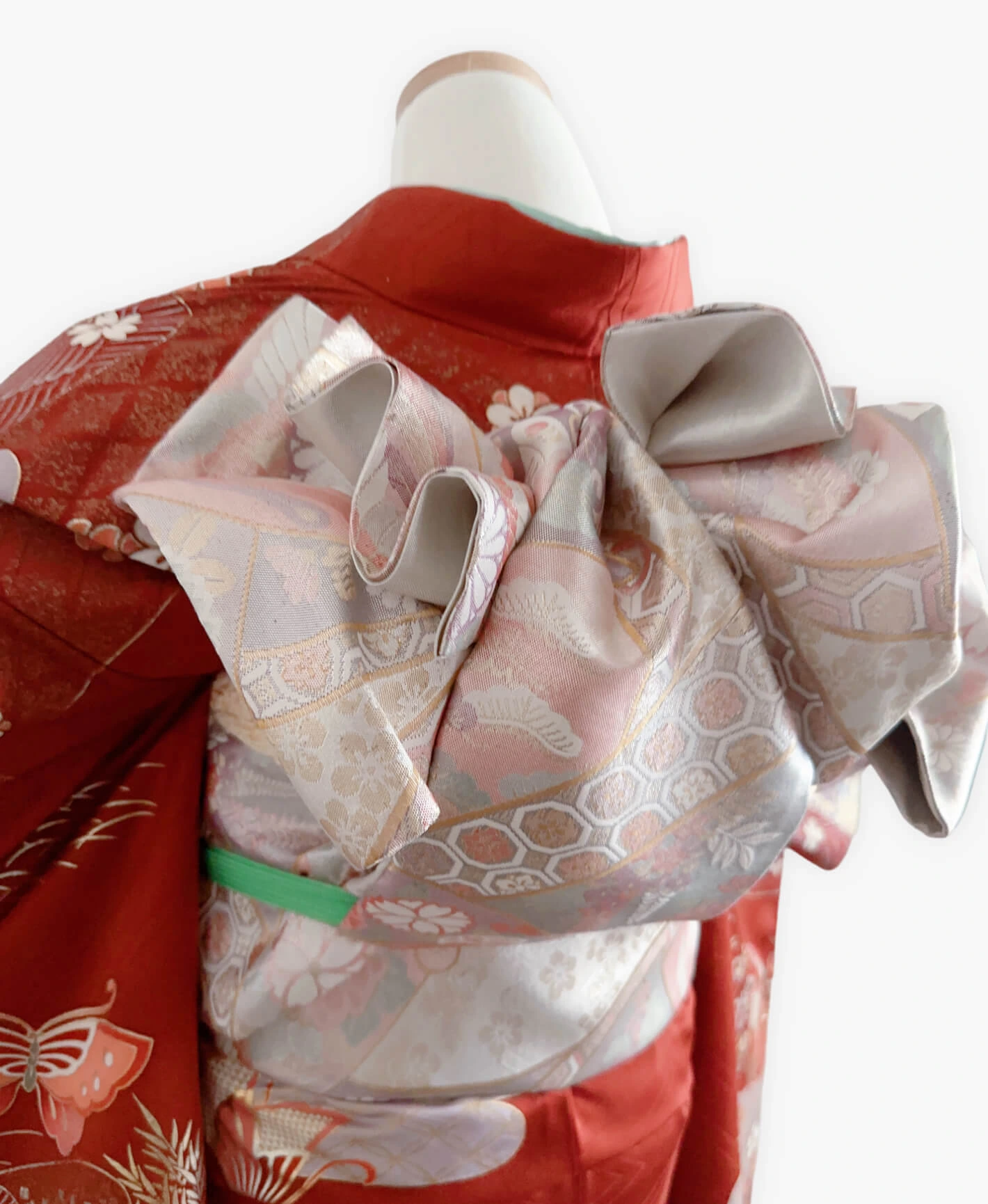Red Butterfly Mist Furisode - Image 4