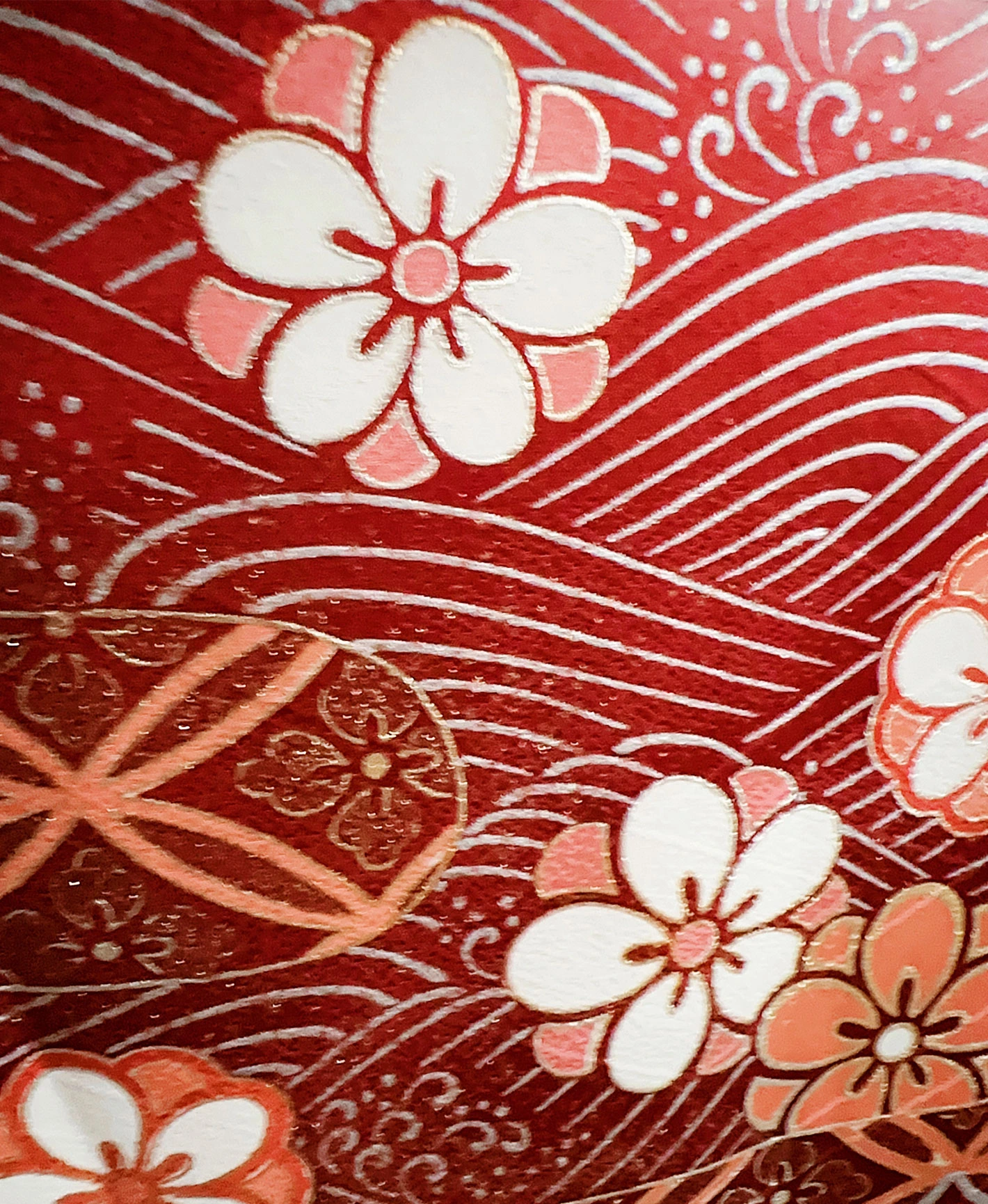 Red Butterfly Mist Furisode - Image 7