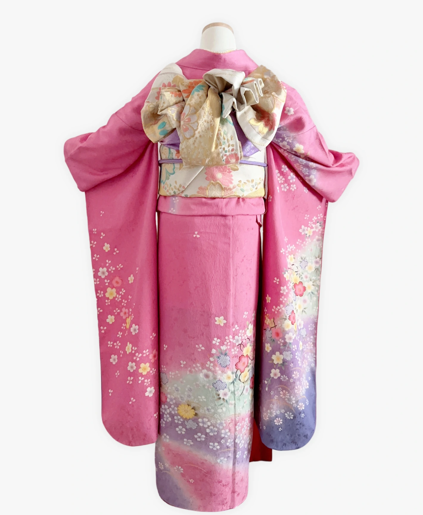 Peach Sakura Temari Furisode - Image 2