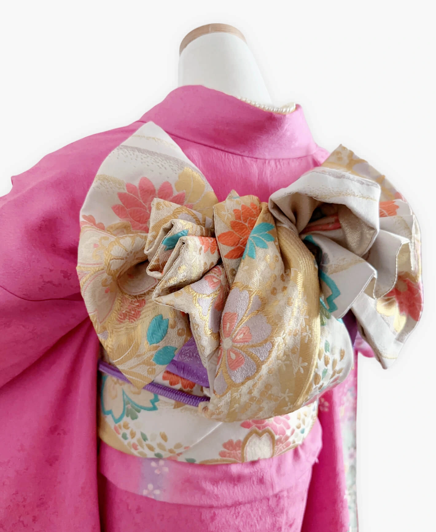 Peach Sakura Temari Furisode - Image 4