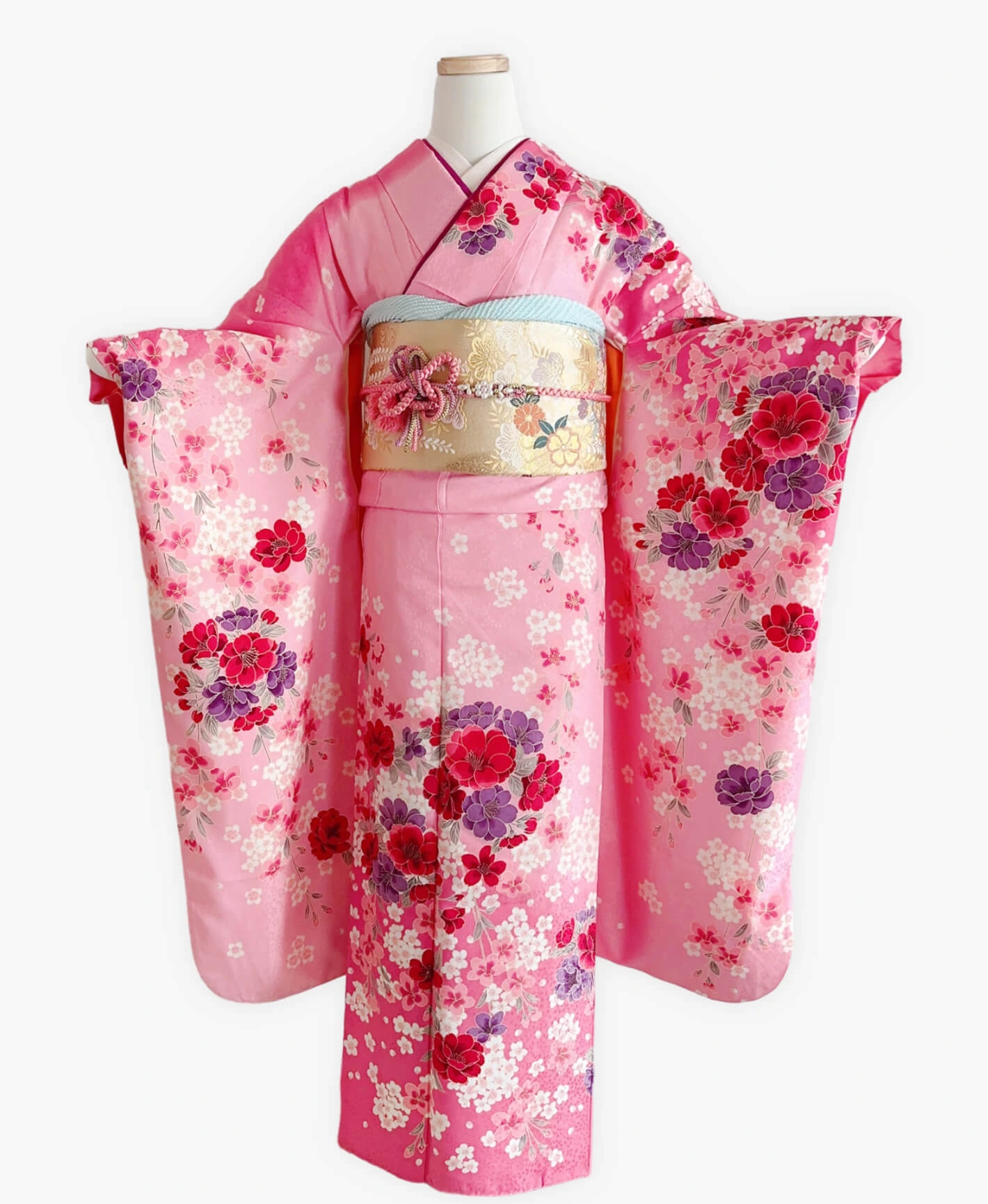 Peach Sakura Ball Furisode - Image 1
