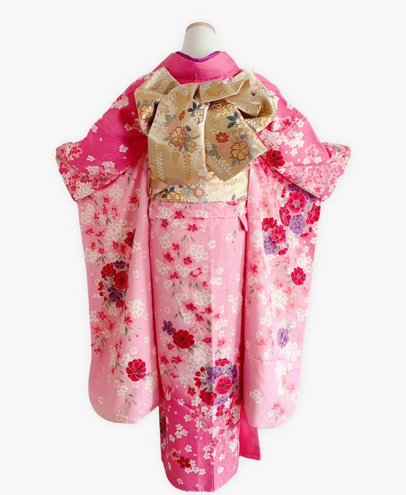 Peach Sakura Ball Furisode - Image 2
