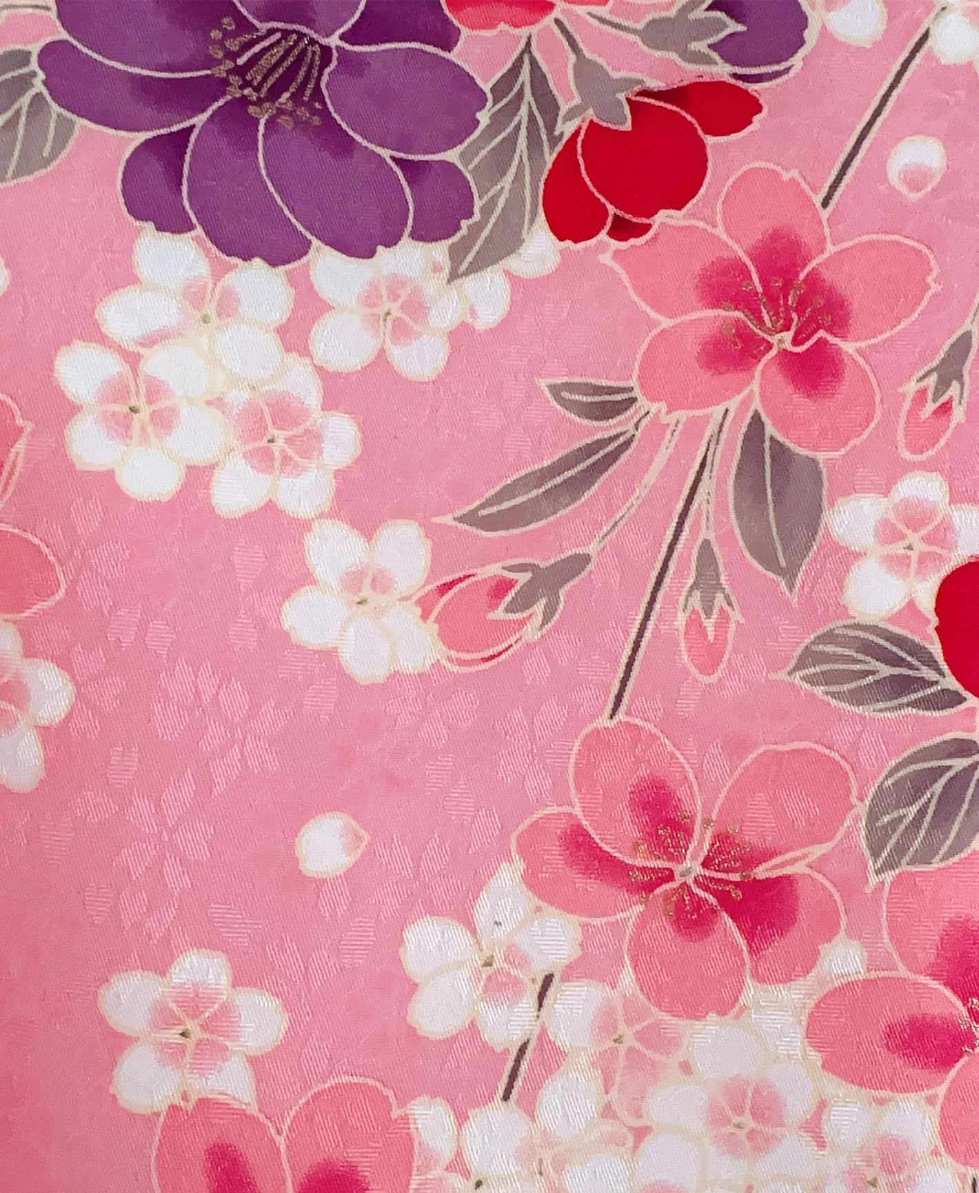 Peach Sakura Ball Furisode - Image 7