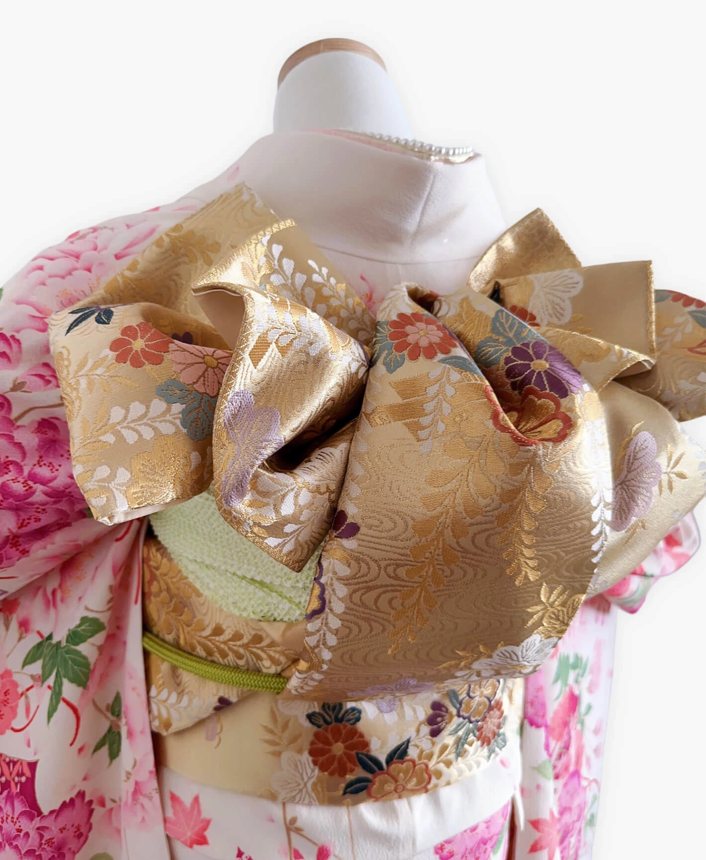 Ecru Peony Ball Furisode - Image 4