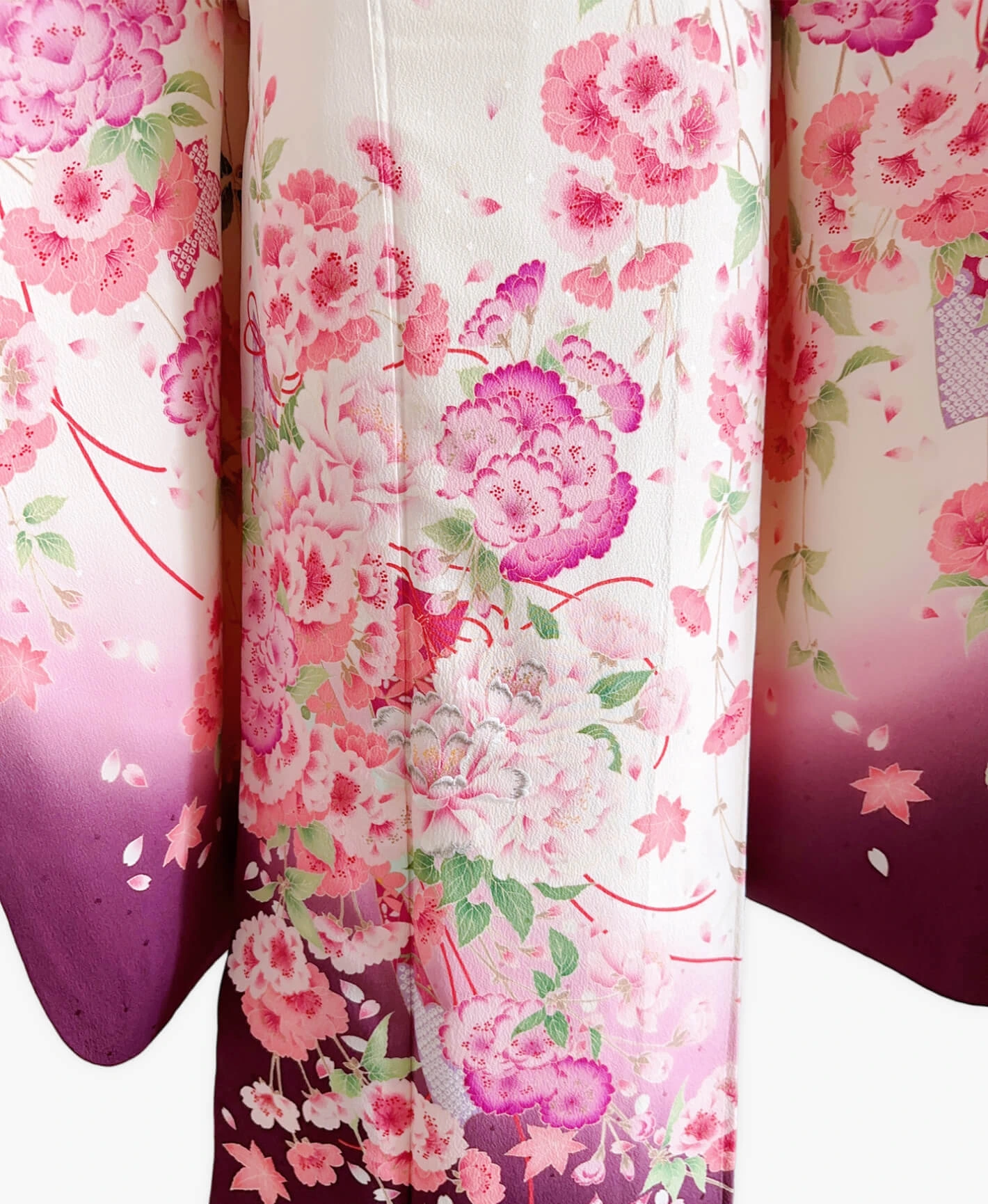Ecru Peony Ball Furisode - Image 5