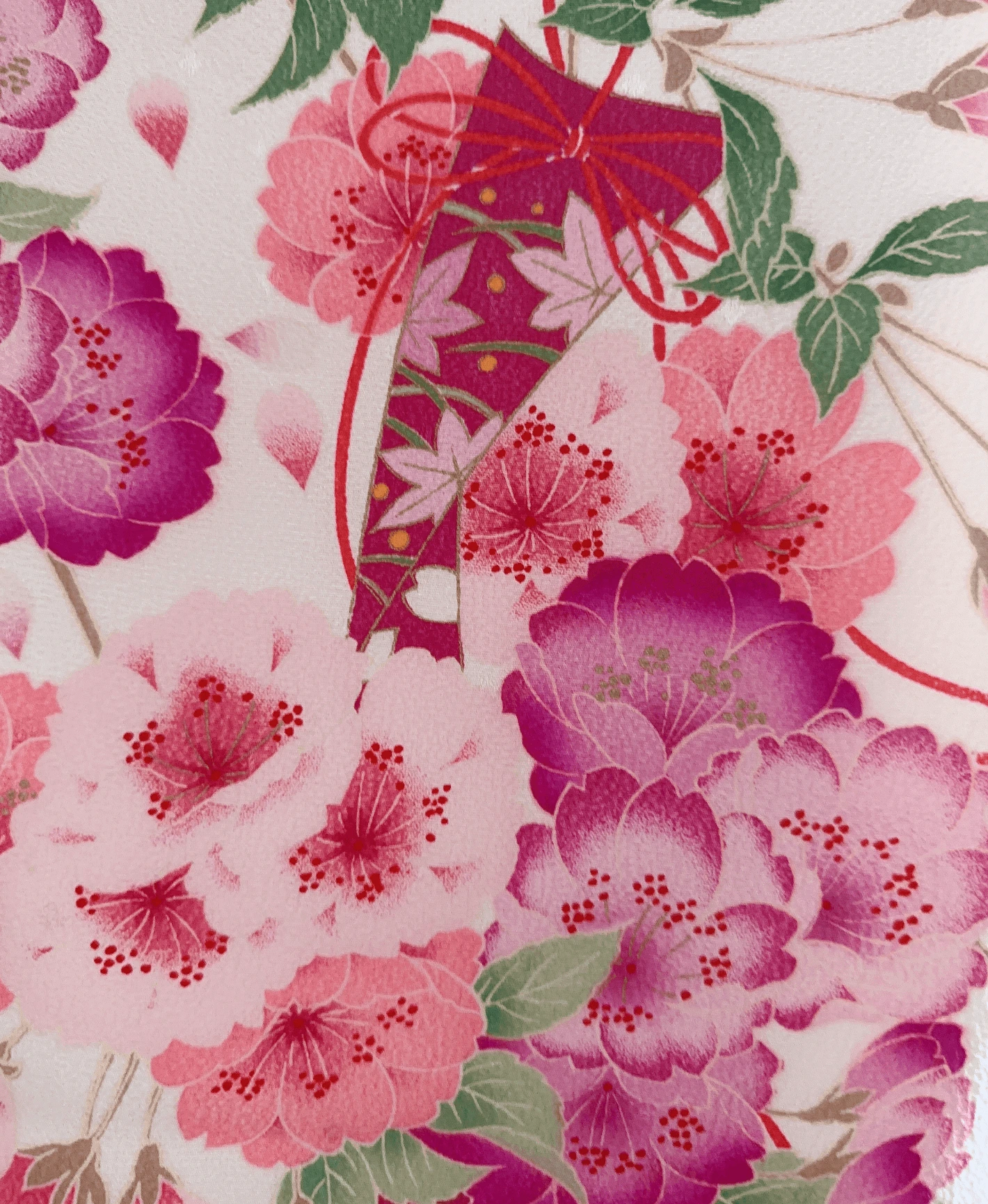 Ecru Peony Ball Furisode - Image 6