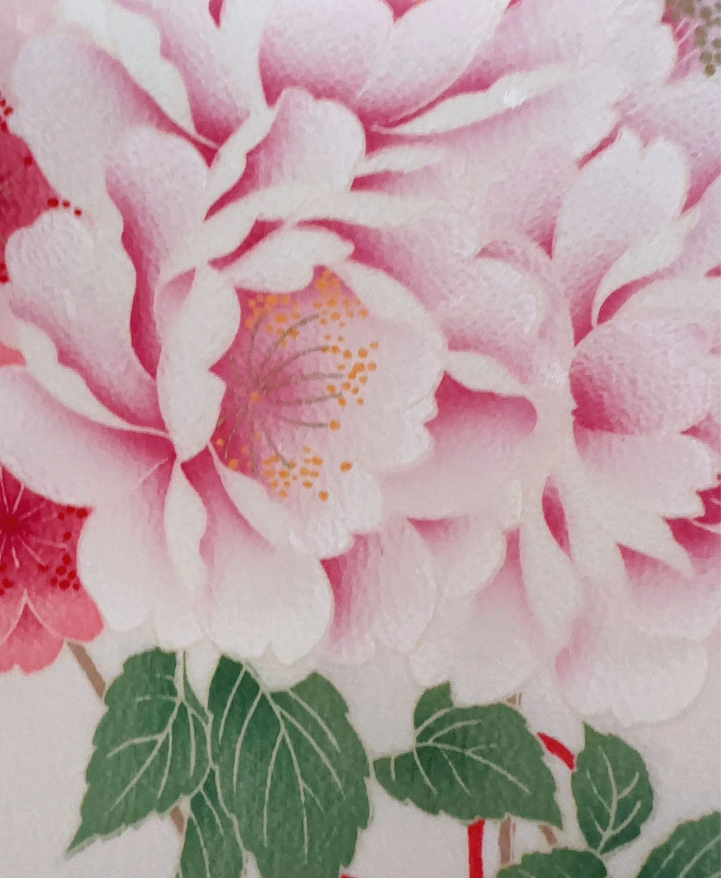 Ecru Peony Ball Furisode - Image 9