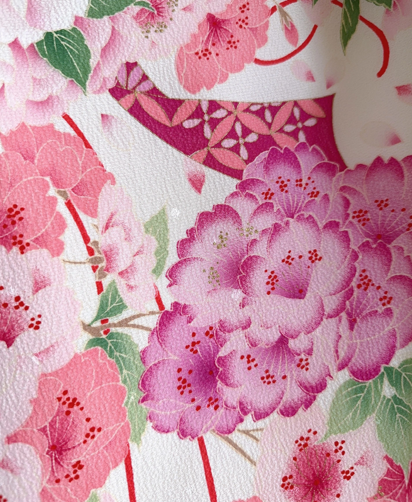 Ecru Peony Ball Furisode - Image 10