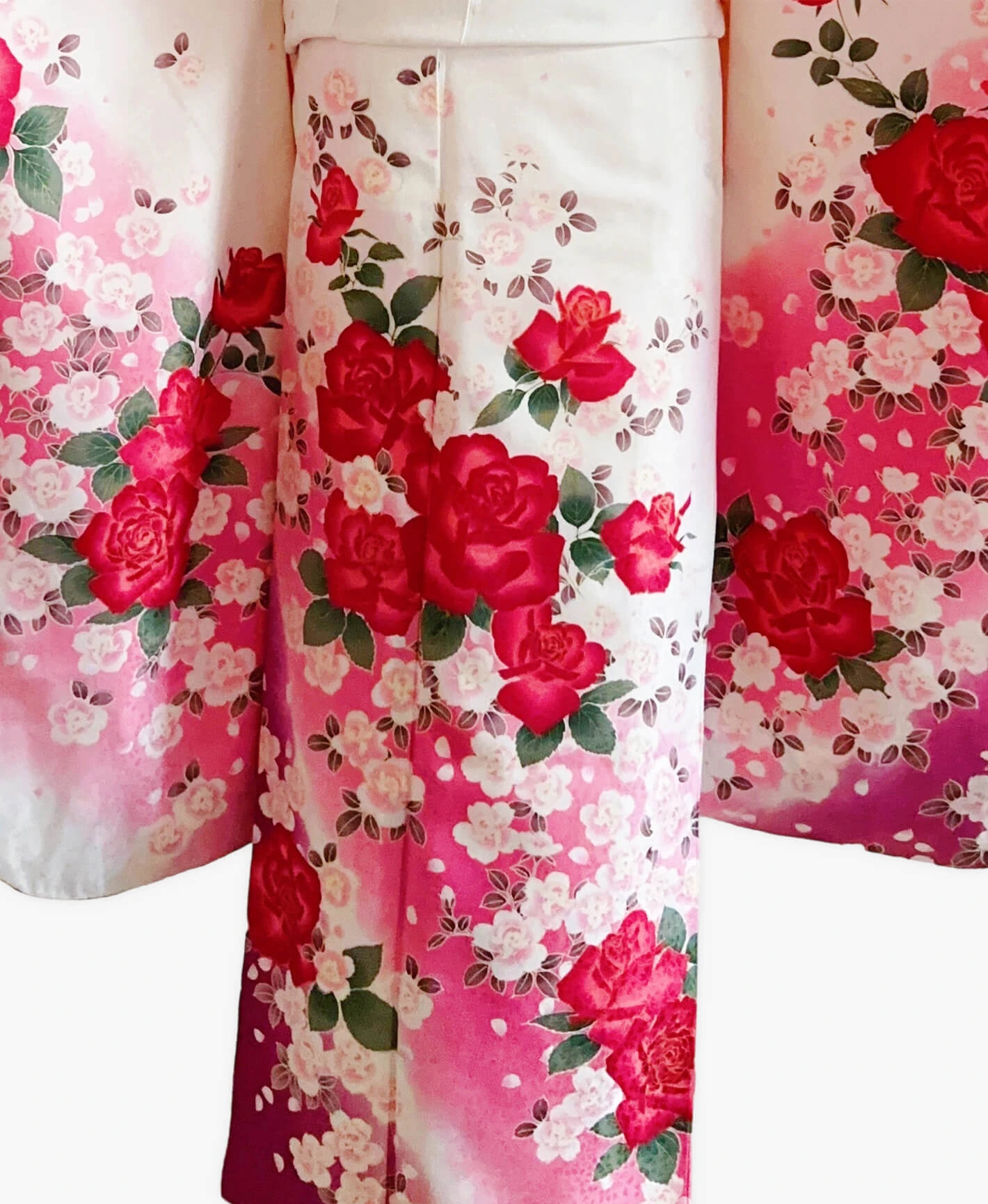 White Rose Petals Furisode - Image 5