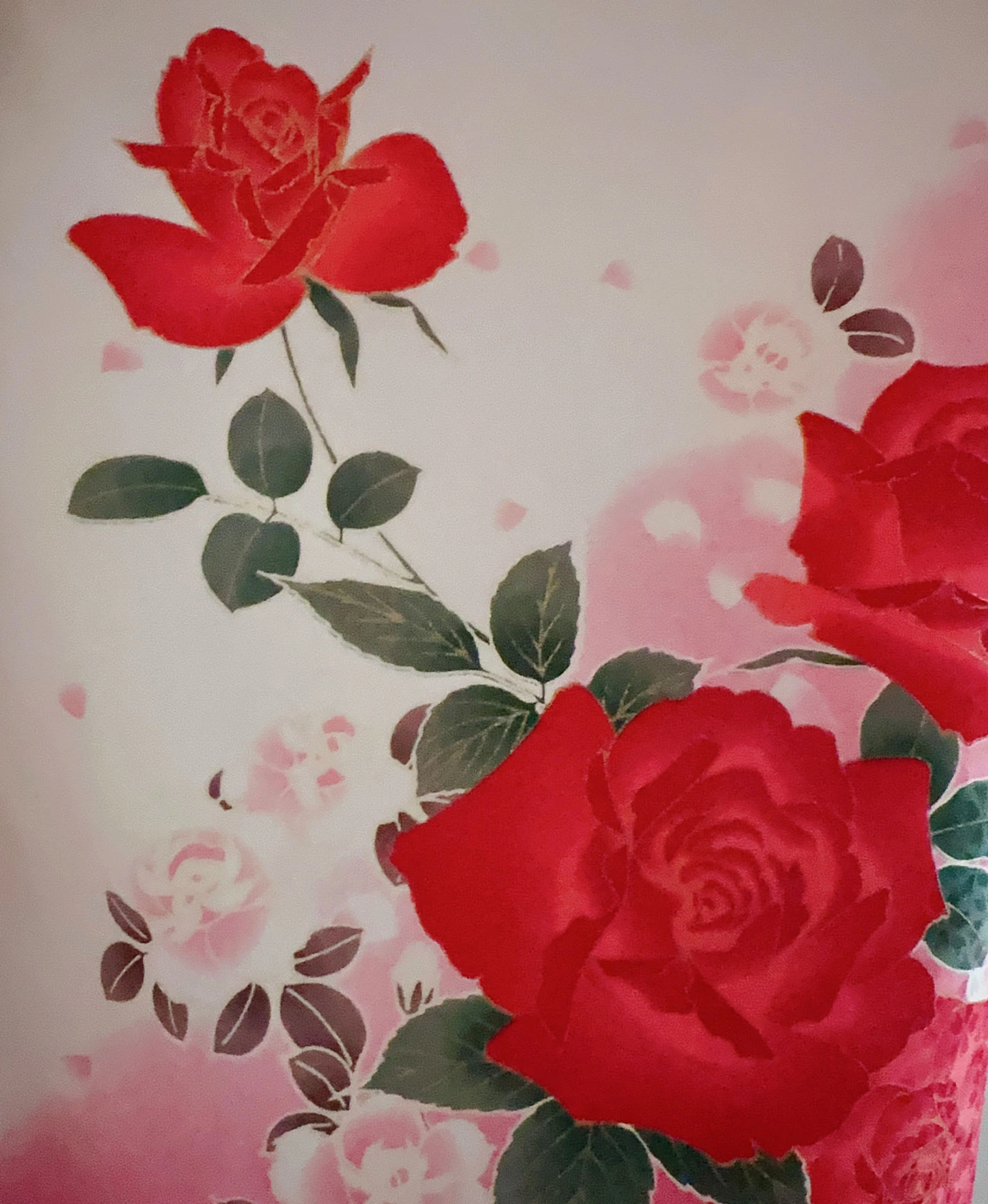 White Rose Petals Furisode - Image 8