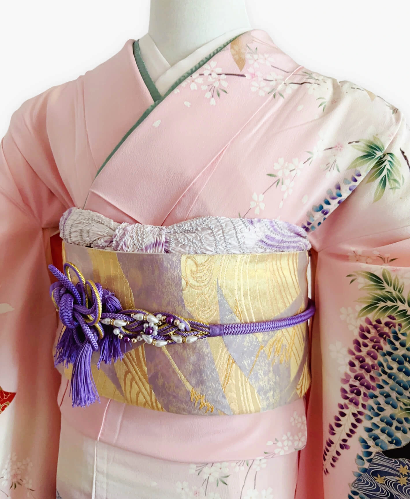 Pink Fan Landscape Furisode - Image 3