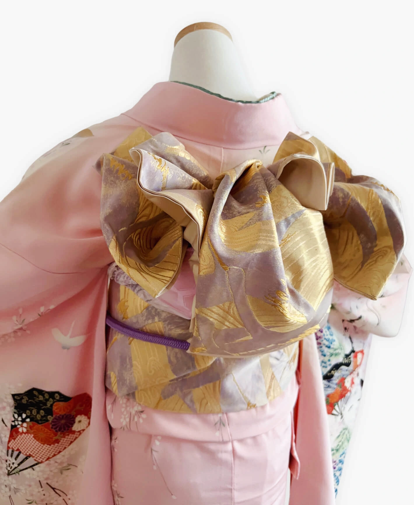 Pink Fan Landscape Furisode - Image 4